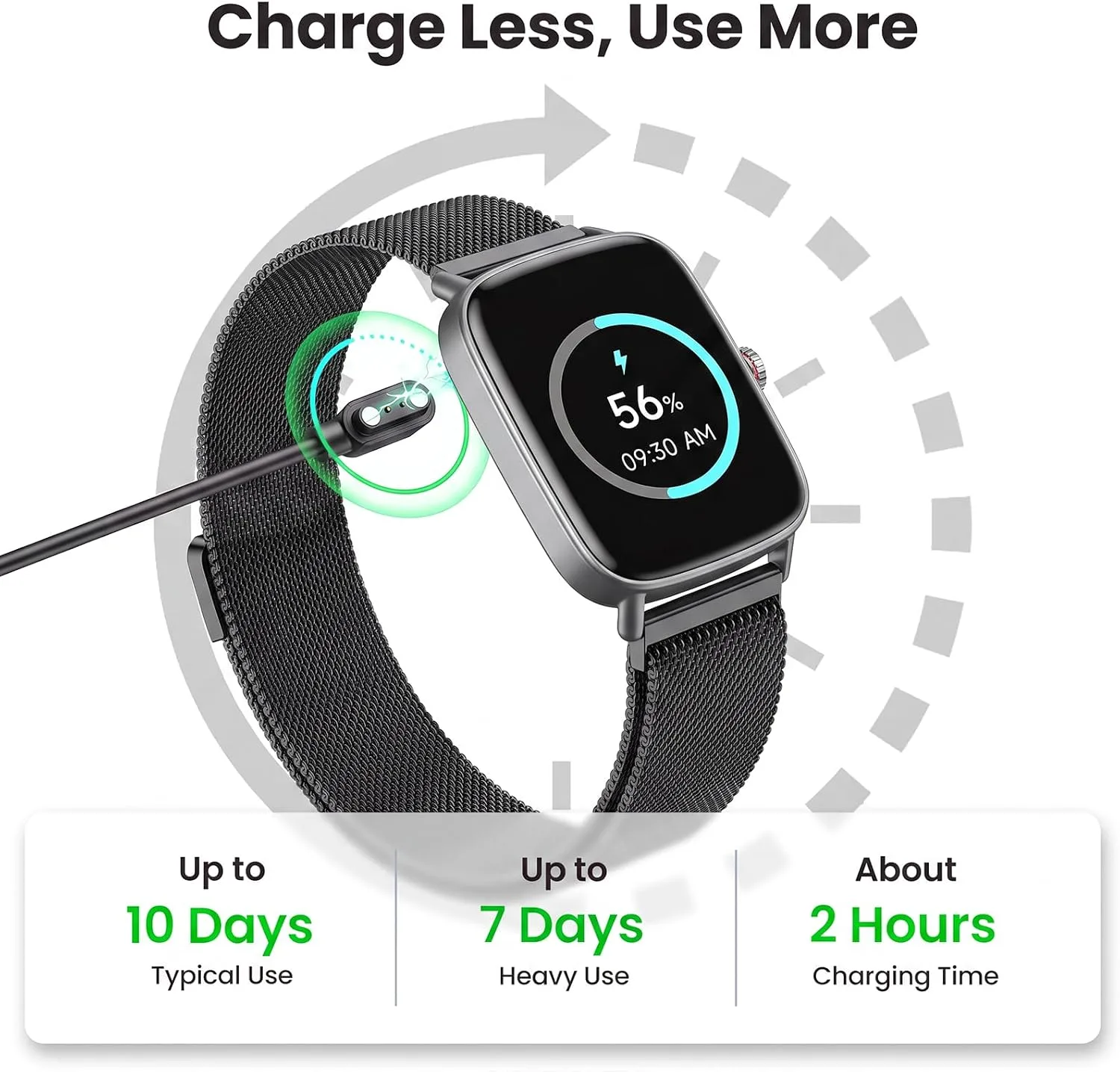 Smart Watch for Women Men, Health and Fitness Watch for iPhone/Android, Make Call and Message Notice, 24/7 Heart Rate/Sleep/SpO2 Tracker, 1.85" HD Smartwatch with 110 Sport Modes, IP68 Waterproof