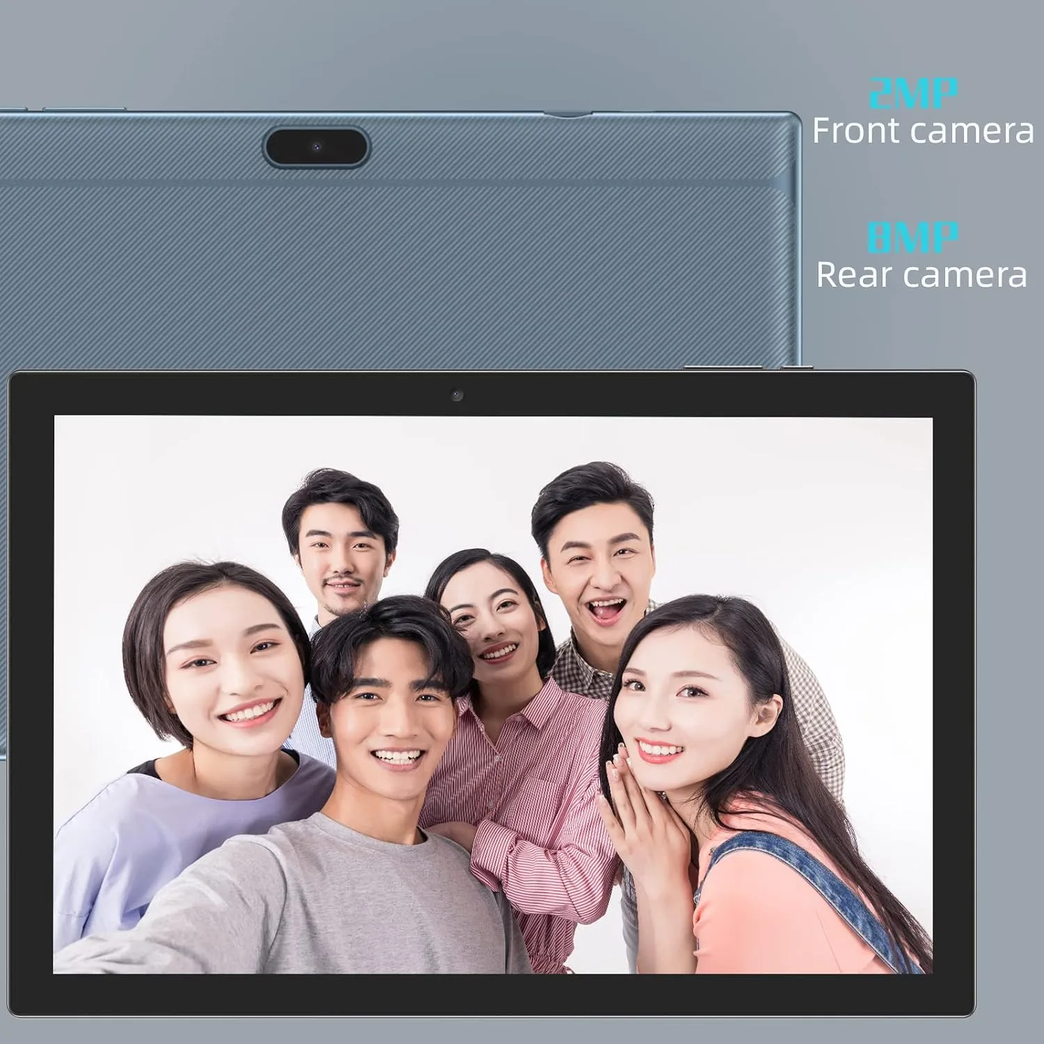 Android 15 Tablet 10 Inch Tablet, DDR4 8GB RAM 32GB Storage Tablets, Support 1TB Expand 2MP+8MP Dual Camera 10 IN Tab, WiFi6 Bluetooth 6000mAh Battery, 1280*800 10.1'' IPS HD Touch Screen Tableta.