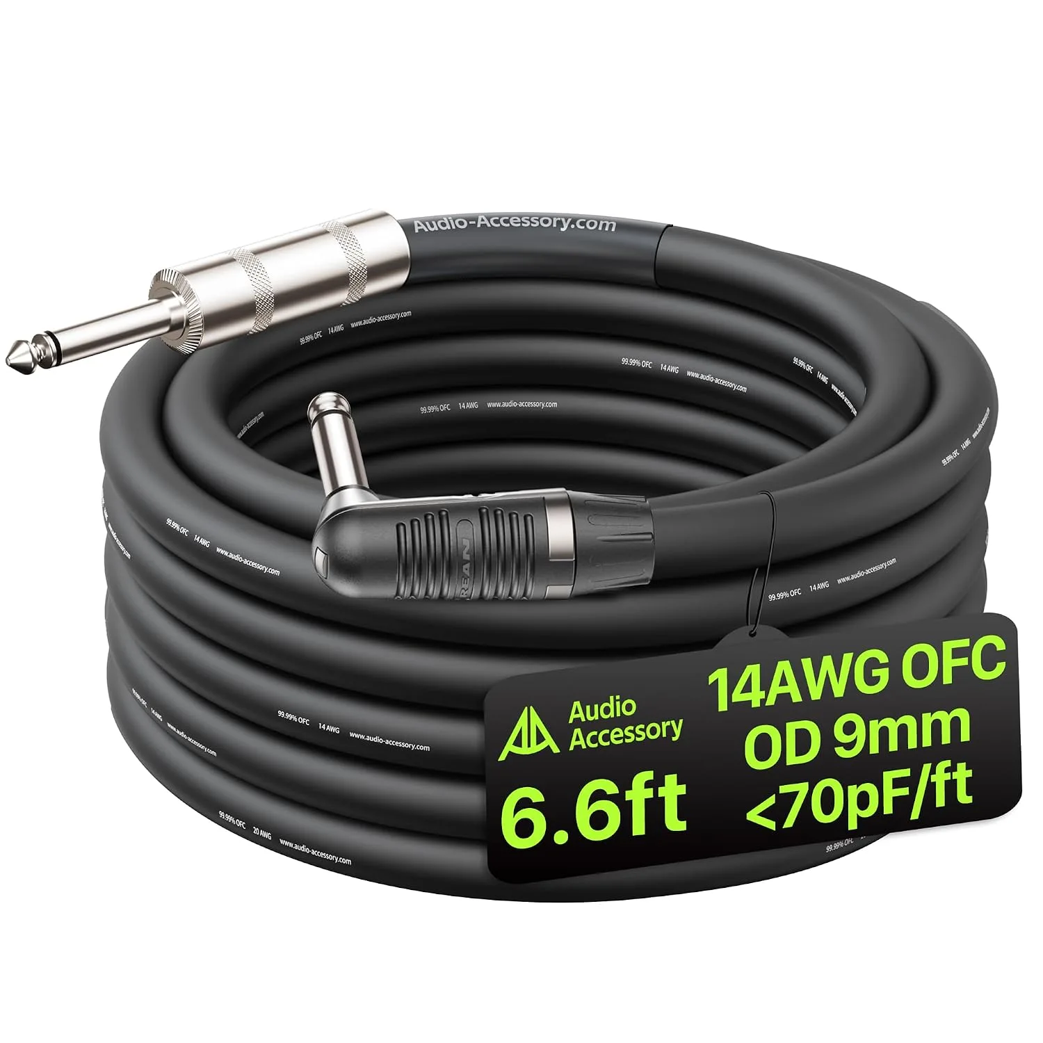 Cable para parlante AA AUDIO ACCESSORY 14 AWG 2 conductores sin blindaje 2 m