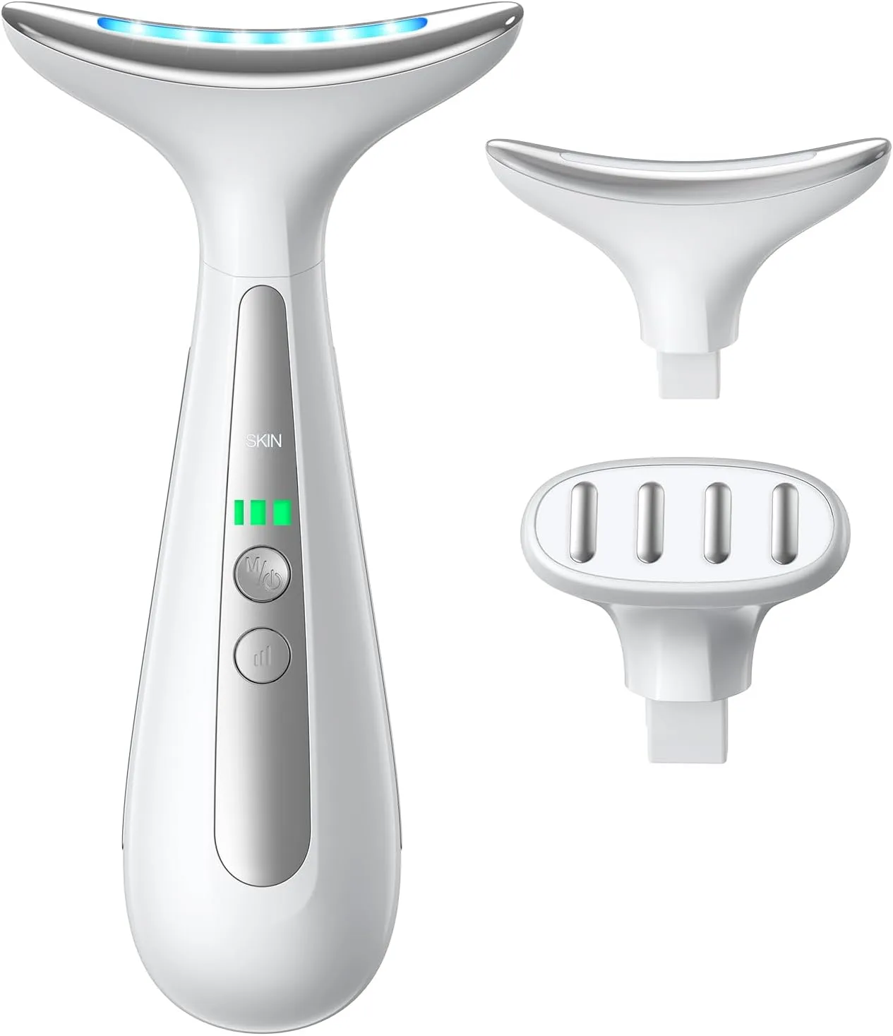 Masajeador facial para ojos Rnaix Dual Head con calor y vibración