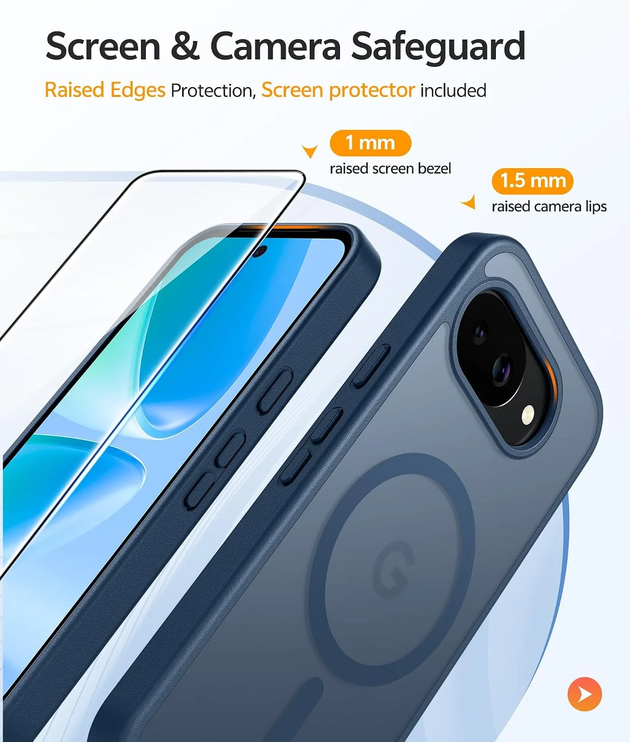 FNTCASE for Google Pixel 10a Case, Fit for Magsafe, Blue