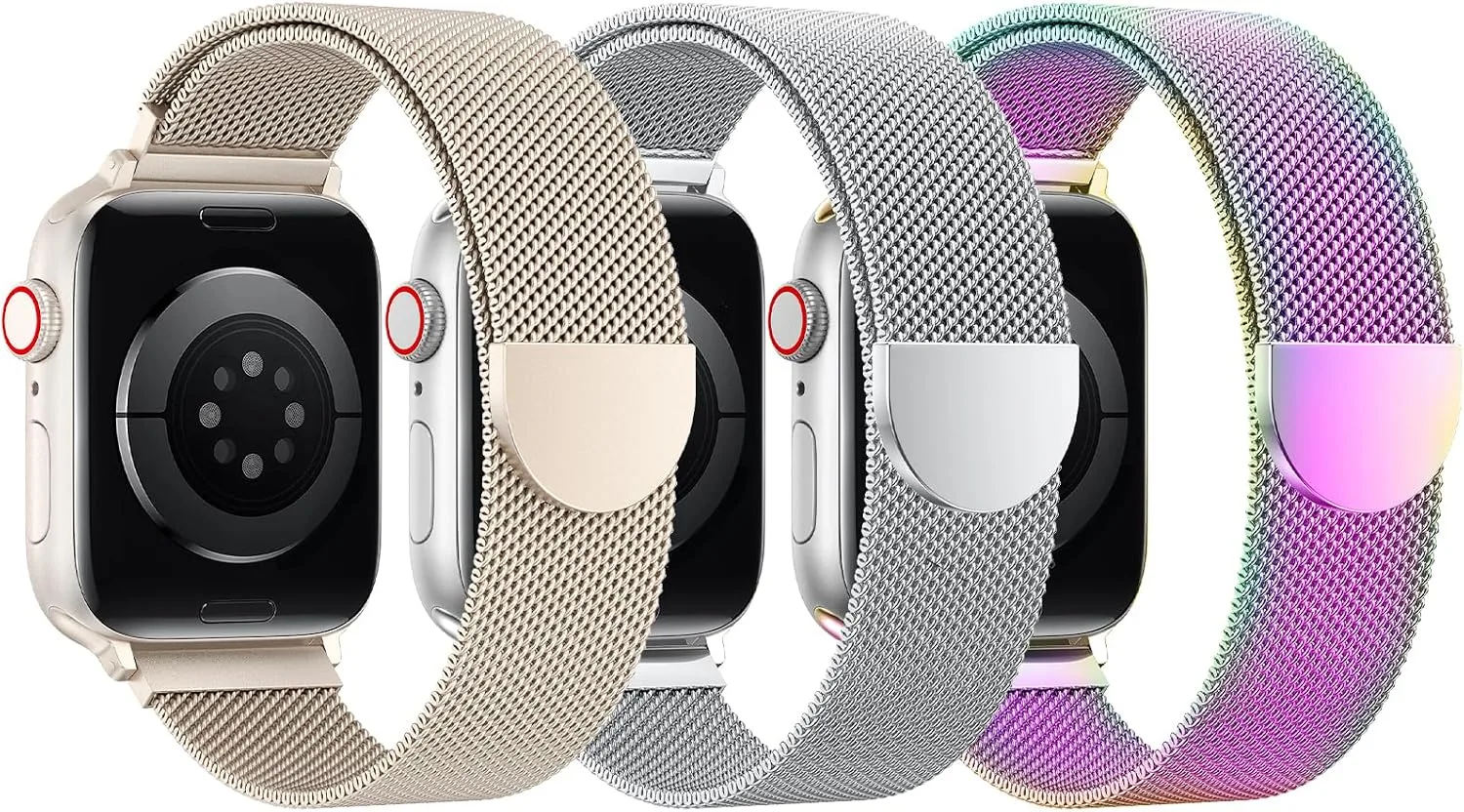 Correas para Apple Watch Belongme 3 Pack Mesh Loop