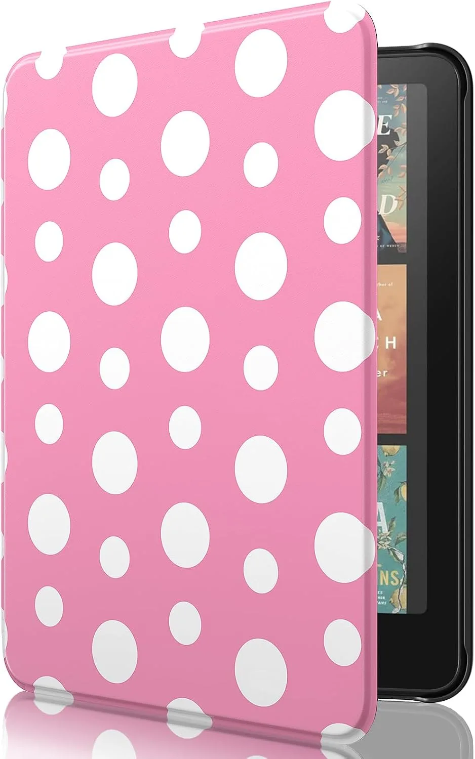 MoKo Case for 7" Kindle Paperwhite 12th Gen&Colorsoft 2024,Peony with Dot