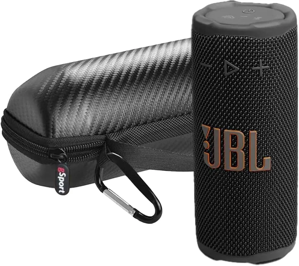 JBL Grip Compact Portable Bluetooth Speaker Bundle with gSport Case (Black)