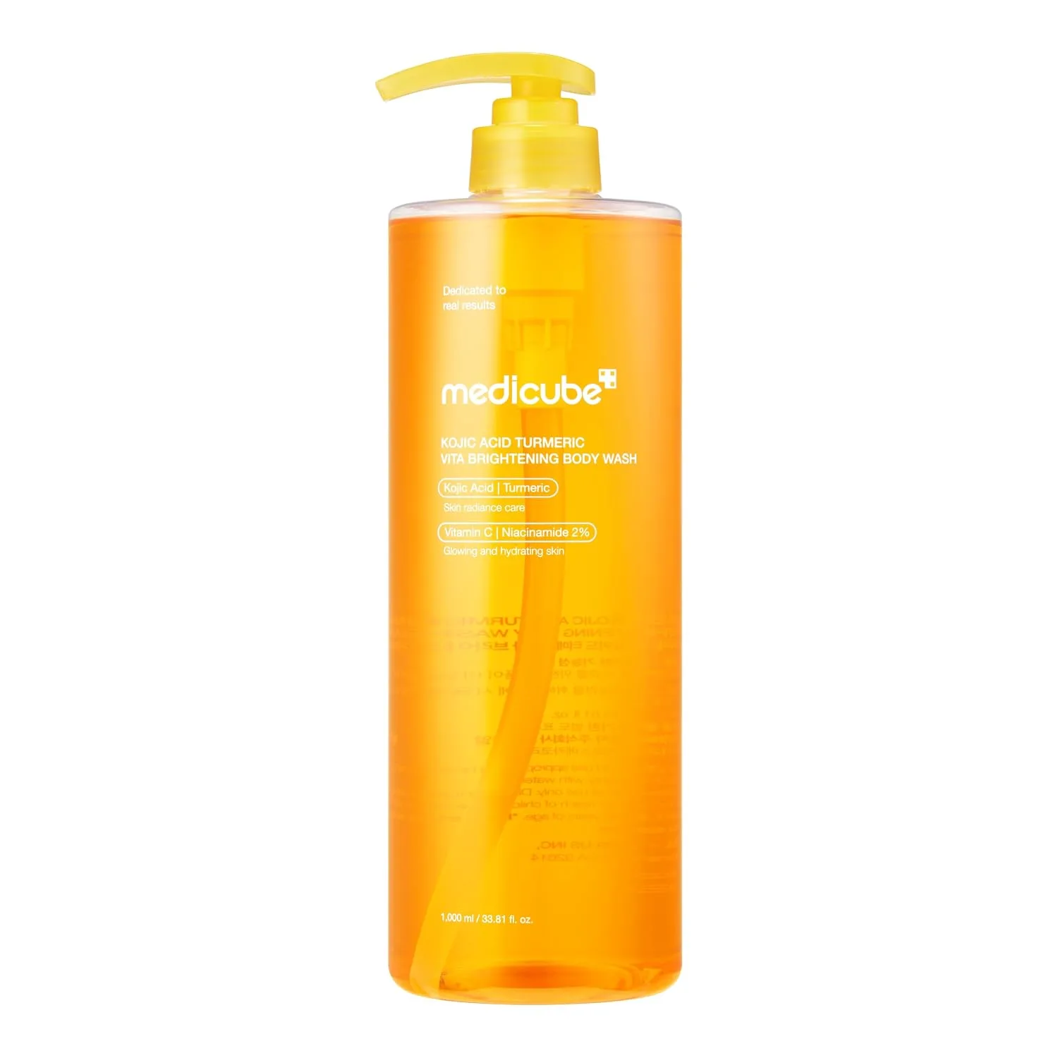 medicube Kojic Acid Turmeric Brightening Body Wash, Value Size, 33.81 fl.oz