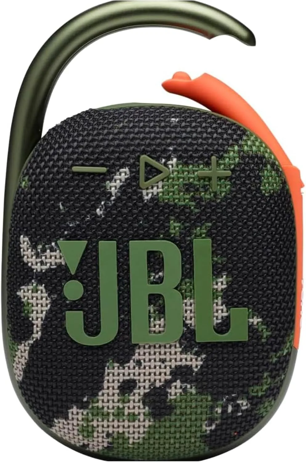 JBL Clip 4 - Portable Mini Bluetooth Speaker, big audio and punchy bass, integrated carabiner, IP67 waterproof and dustproof, 10 hours of playtime, speaker for home, outdoor and travel (Squad)