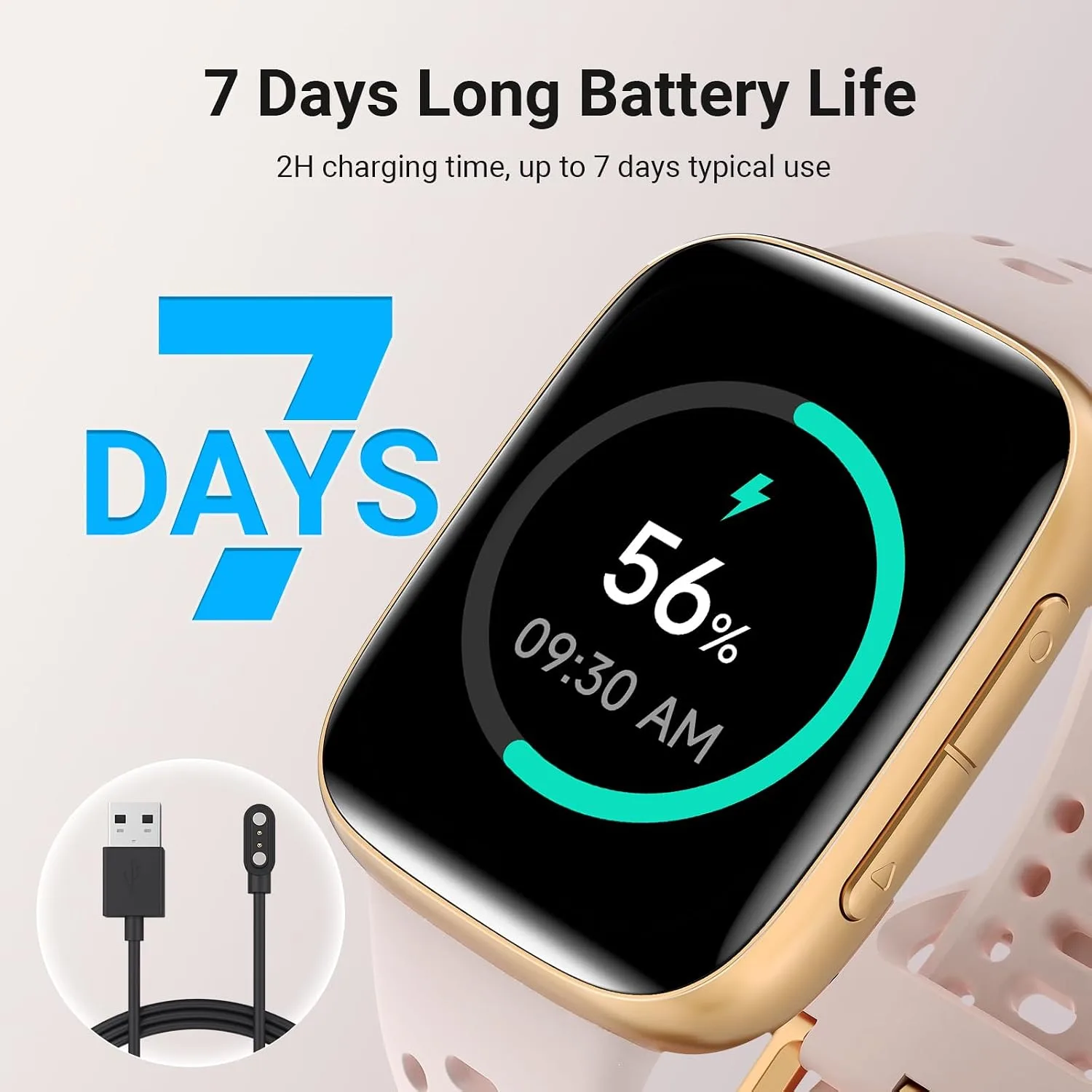 Smart Watches for Women (2 Bands), [1.85" AMOLED Screen] Smartwatch Fitness Tracker 3ATM Waterproof with Bluetooth Calls, AI Control, Heart Rate/SpO2/Sleep Monitor, 7 Days Battery