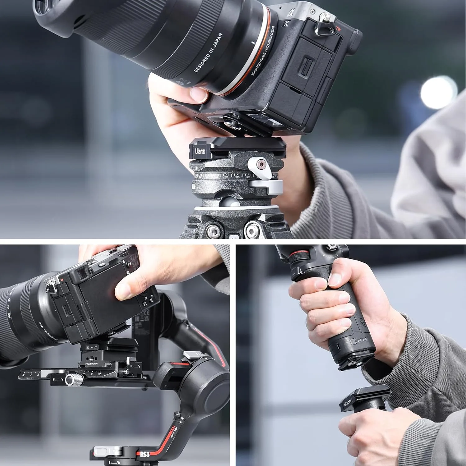 ULANZI UKA01 Camera Quick Release Plate, Tripod Mount Camera Adapter Kit