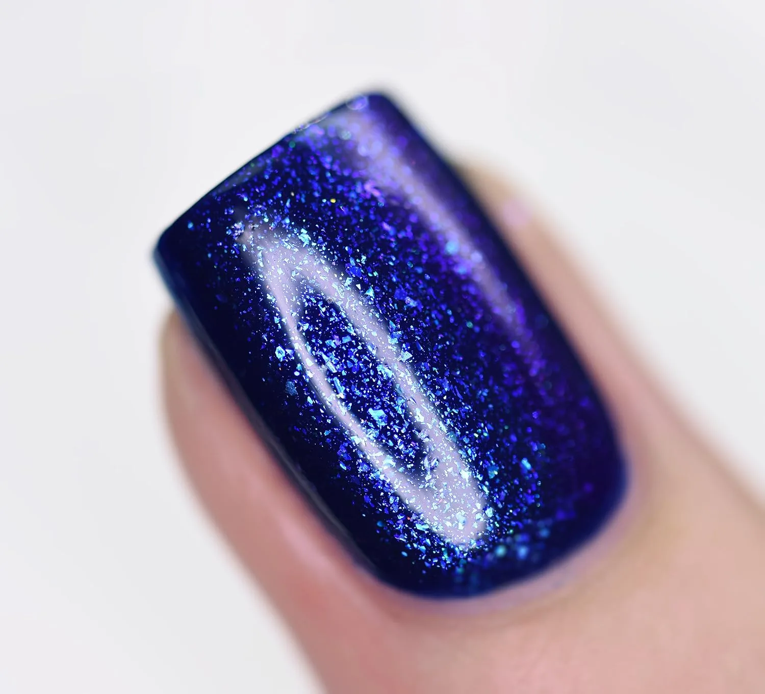 ILNP Abyss - Glowing Blue, Deep Purple Iridescent Topper Nail Polish