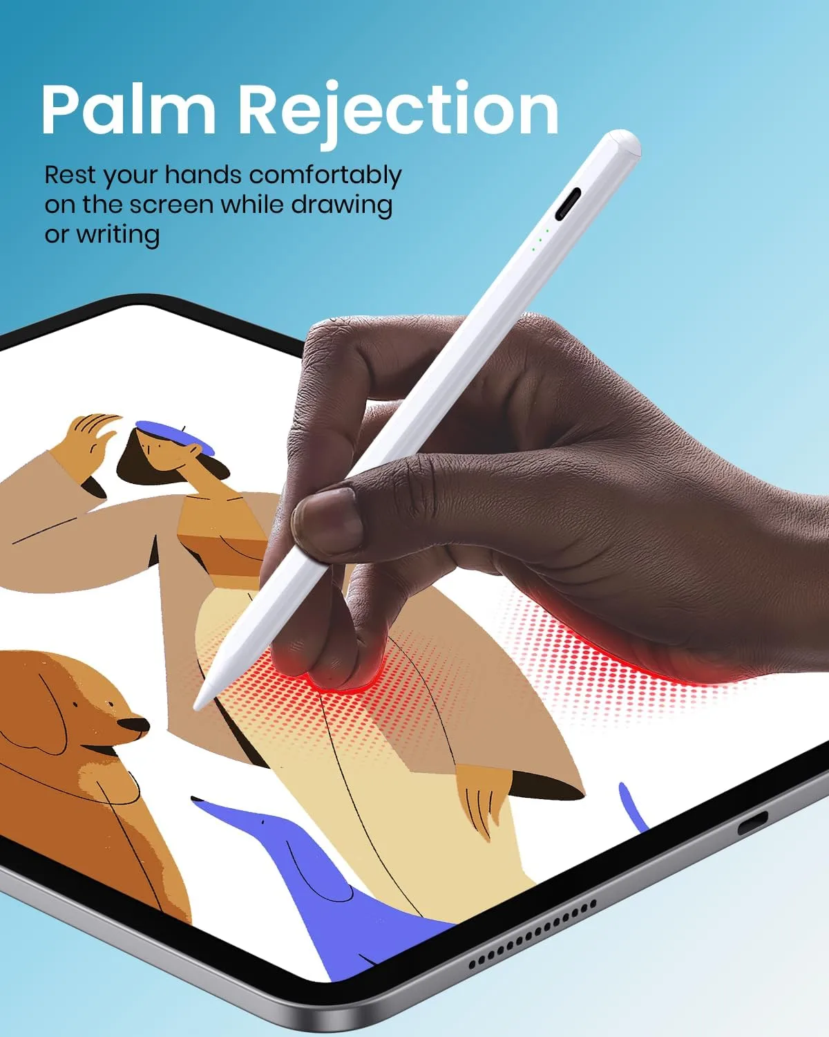 Hastraith Stylus Pen for iPad 2018-2026, 2X Faster Charge Apple iPad Pencil