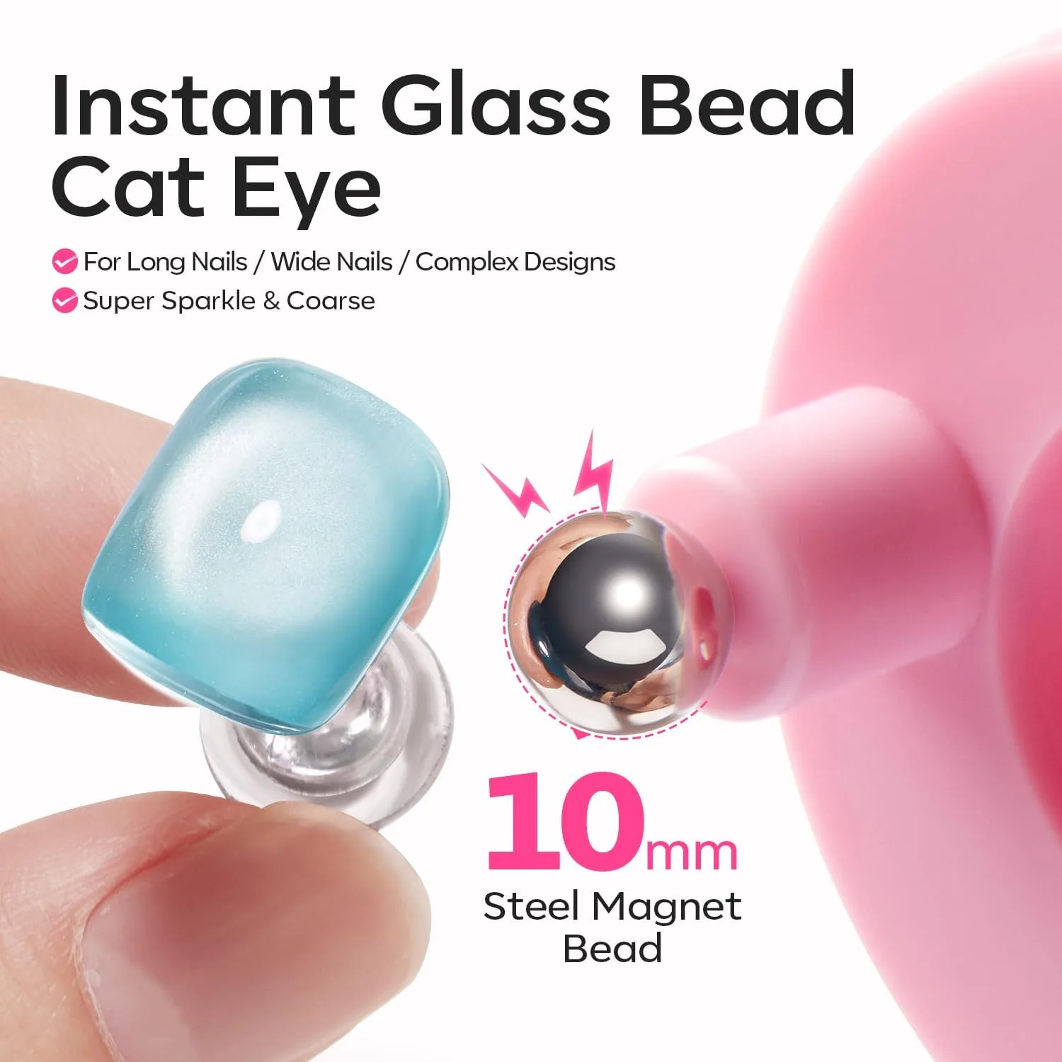 Modelones Cat Eye Magnet 5D Nail Magnet for Cateye Gel Polish Nail Stuff