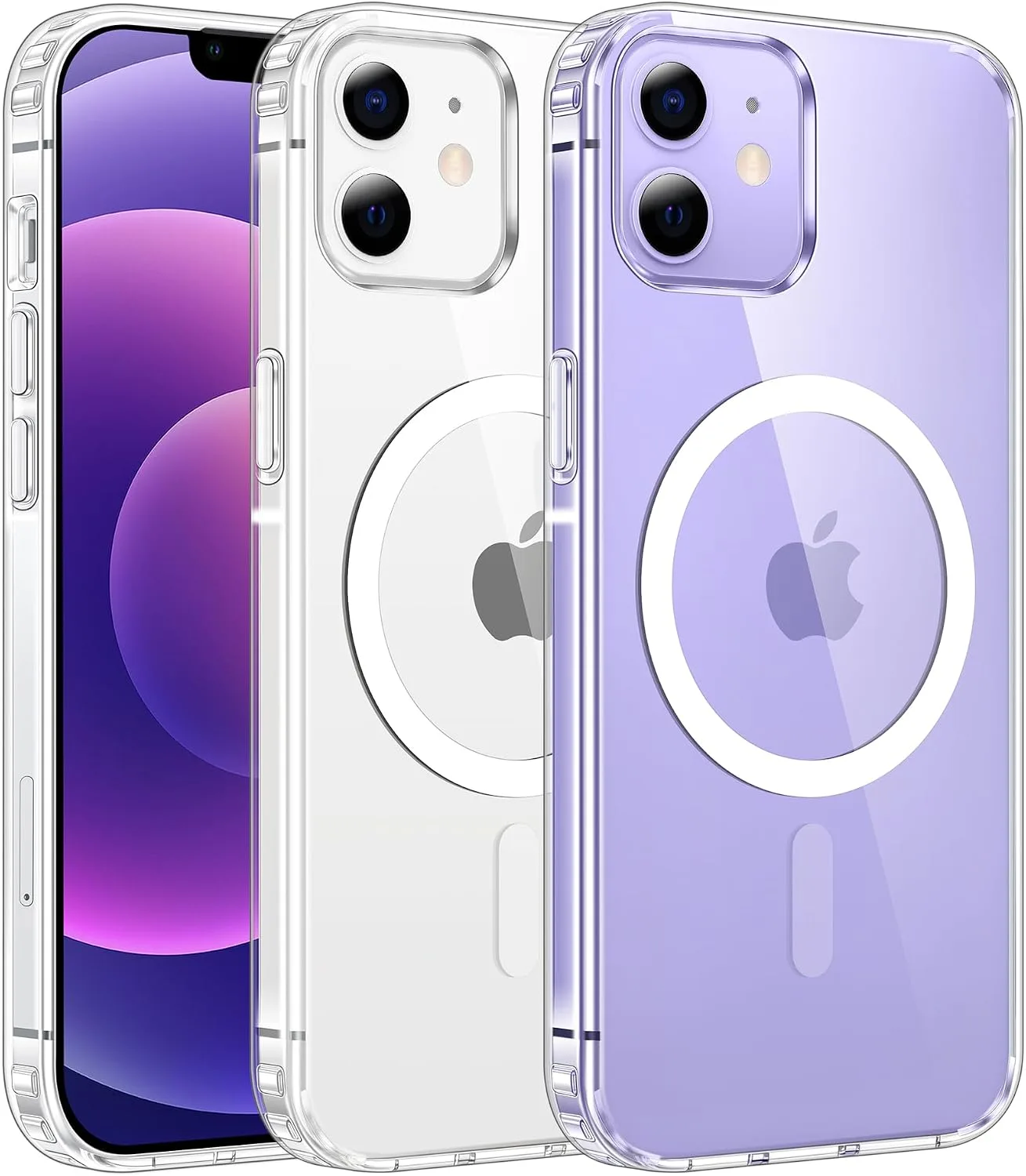 FNTCASE for iPhone 12 Case Clear iPhone 12 Pro Case Compatible with Magsafe