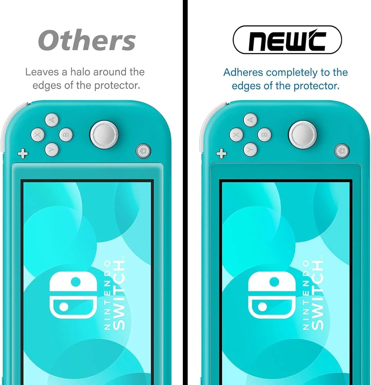 NEW'C for Nintendo Switch Lite Screen Protector Tempered Glass HD Clear