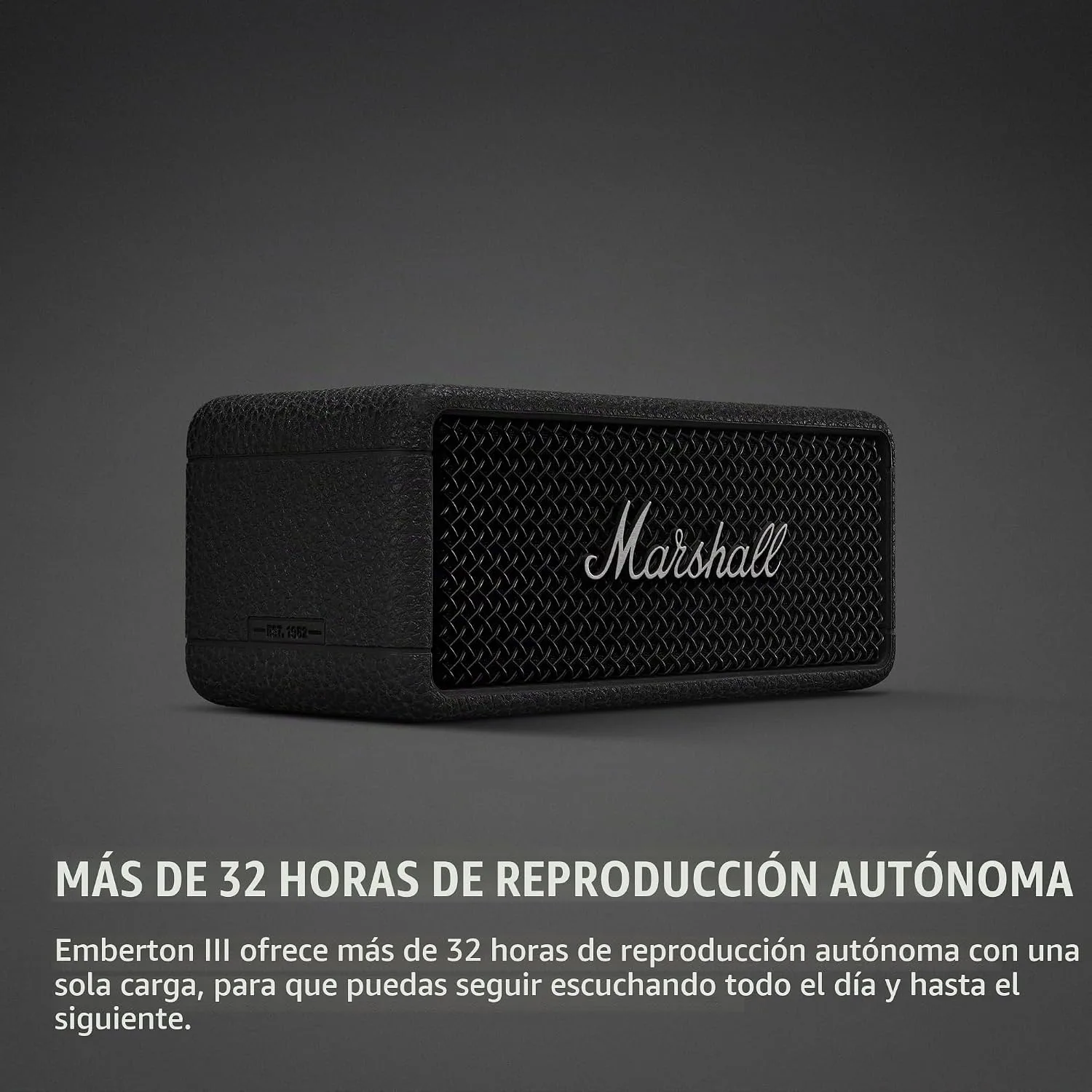 Marshall Emberton III Portable Bluetooth Waterproof Speaker - Black/Silver