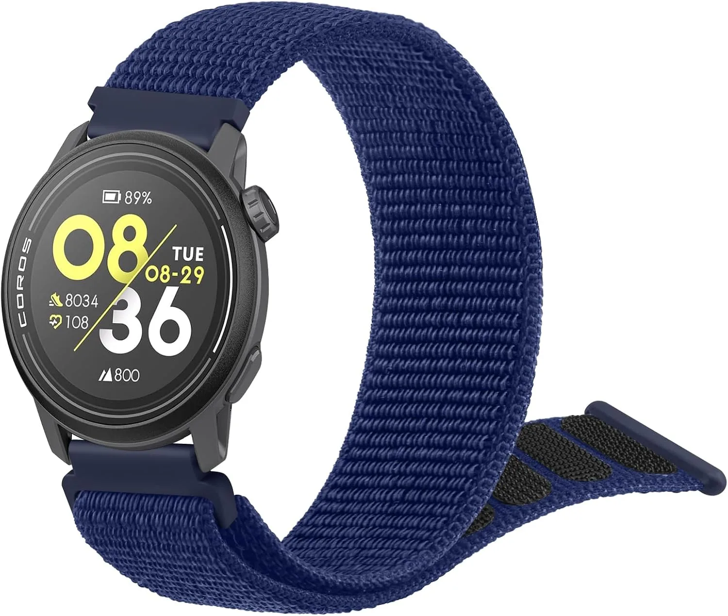 Amzpas Nylon Bands Compatible with COROS PACE 4 / PACE 3 / Pro/APEX 2 Pro/APEX Pro/APEX 46mm Men Women, 22mm Soft Sport Replacement Strap for Coros Pace 4/3 Watch