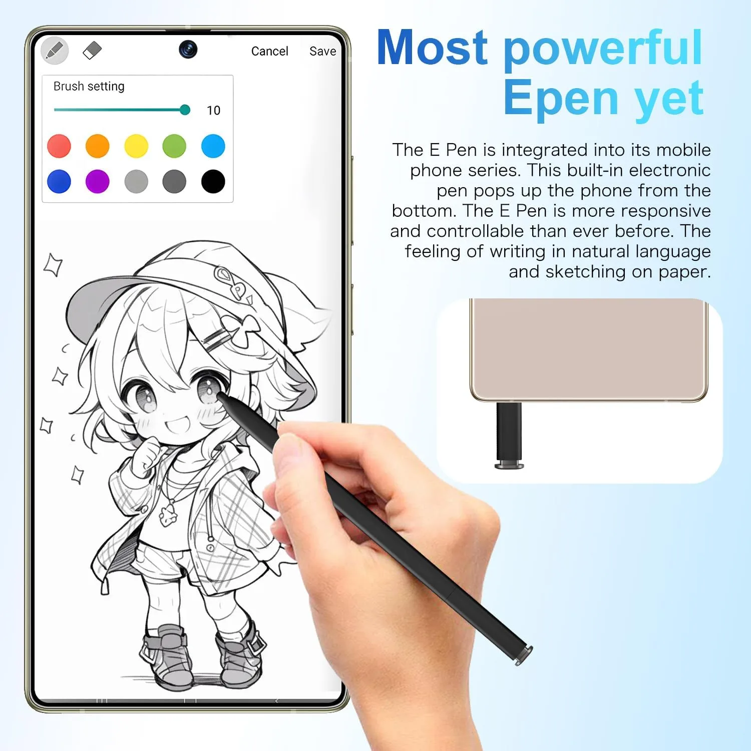 Huness S25 Ultra Unlocked Phone,Built in Pen The Phone,Cell Phone Battery 7000mAh 6.99" HD Screen,Android 14 16+512GB Smartphone,Dual SIM/5G/Face ID/Fingerprint Lock/GPS (Gold, 16+512)