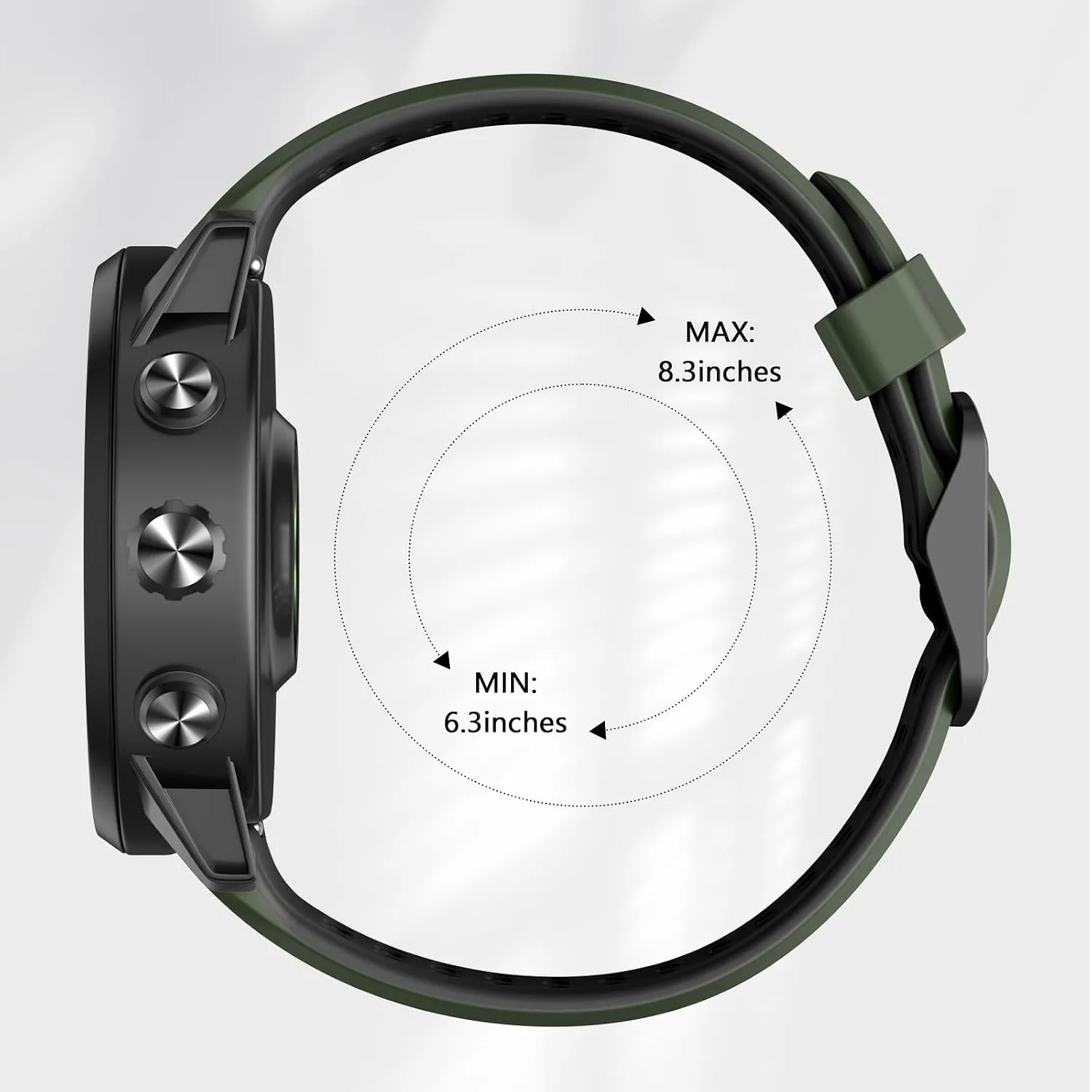 Compatible with Coros Pace 2/Apex 42mm/Apex 2 Watch Bands, 20mm Quick Release Watch Band Sport Silicone Watch Strap Breathable Wristband for Women Men