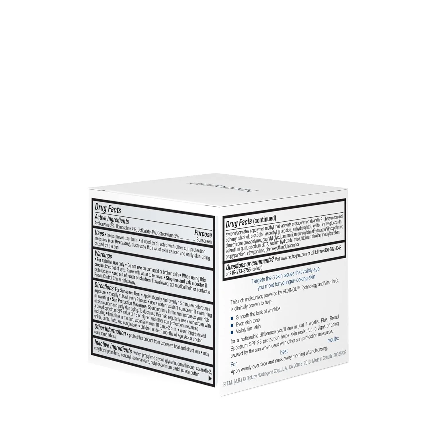 Neutrogena Triple Age Repair Face Moisturizer, SPF 25, 1.7 fl. oz