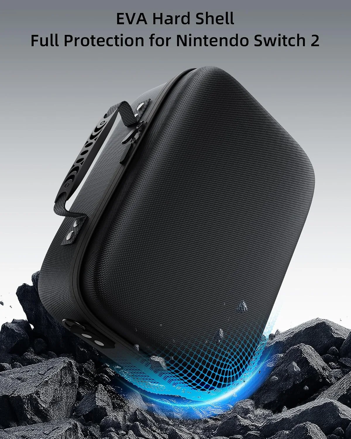 Switch 2 Case for Nintendo Switch 2, Portable Travel Storage Hard Shell Full Protection Custom Velcro Partition Soft Lining All In One Carrying Case for Switch 2 Console Pro Controller Accessories