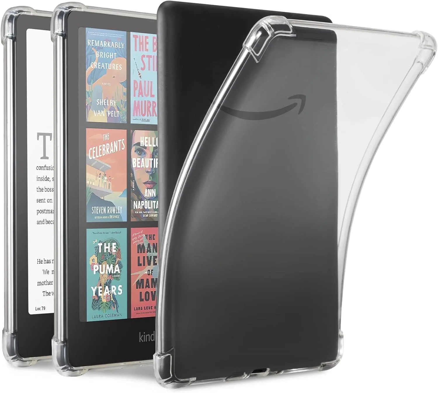 Estuche transparente iDLEHANDS para Kindle Paperwhite 7" 12ª Gen y Kindle Colorsoft