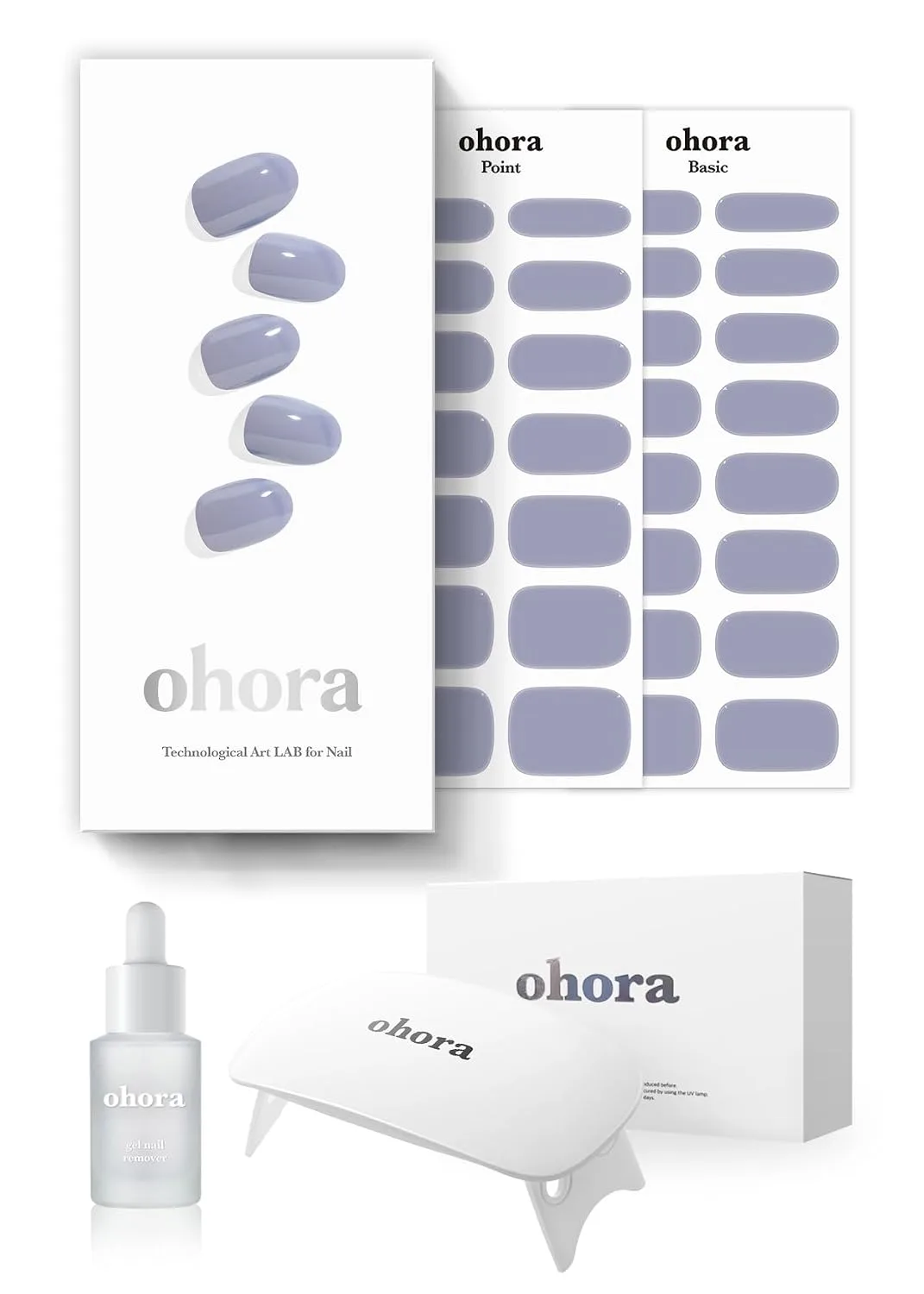 ohora Semi Cured Gel Nail Strips (N Blueberry Jam)