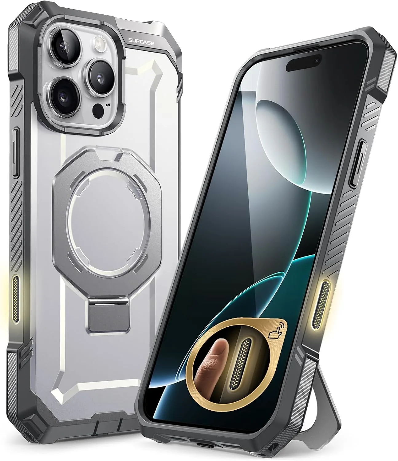 SUPCASE for iPhone 16 Pro Case with Camera Control Capture Button, White