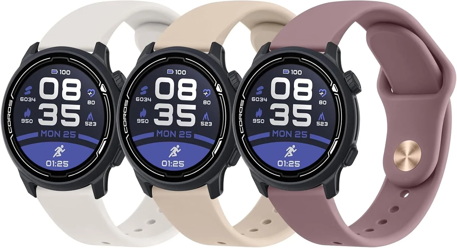 Correa para reloj Meliya para Coros Pace 2 Apex 42mm Apex 2 silicona deportiva