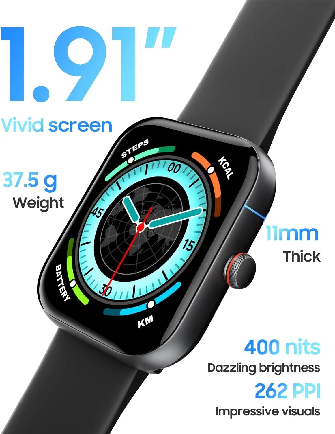 1.91" Smart Watch for Men Women with ALEXA, Fitness Watch for Android iOS