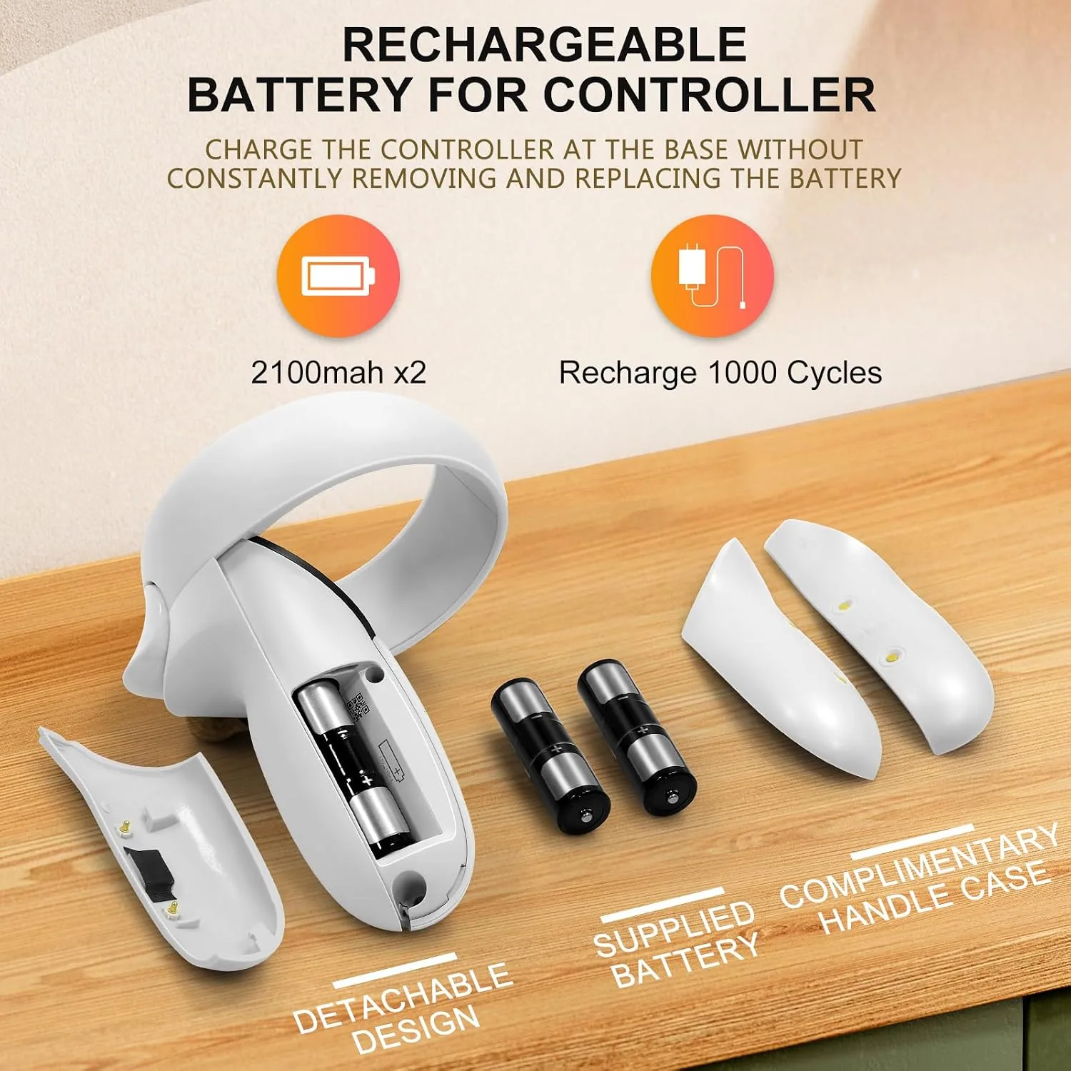 Hurra Charging Dock for Meta Quest 2, Support LED Indicator