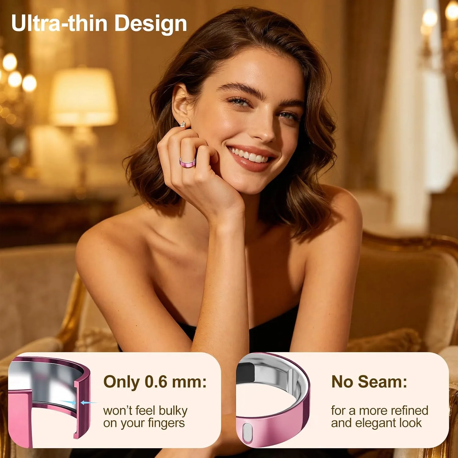 4 Pack Upgraded Ring Covers Compatible with Oura Ring Gen 4/Gen 3 Size 11