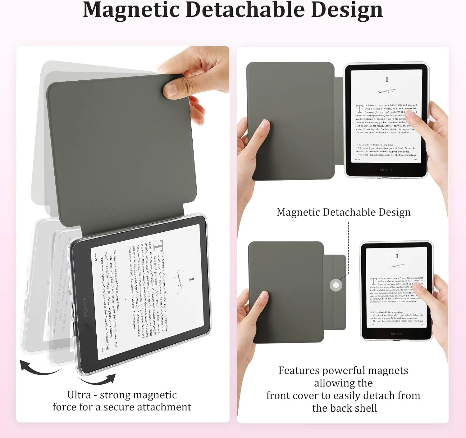 SESENSE Magnetic Case for 7'' Kindle Paperwhite 12th Gen 2024 & Colorsoft