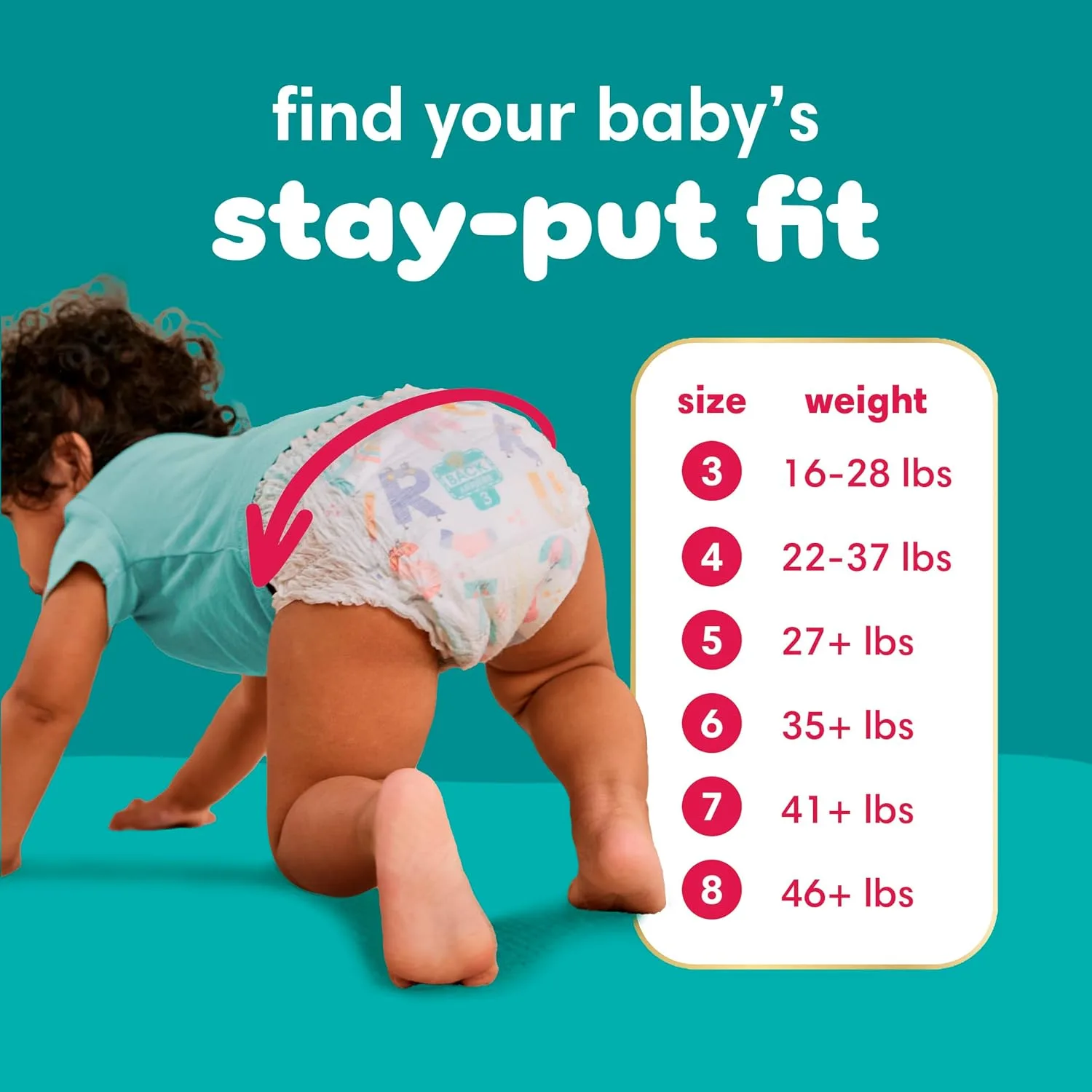 Pampers Diapers - Cruisers 360 - Size 4, 64 Count, up to 100% Leakproof Pull-On Diaper for Active Babies