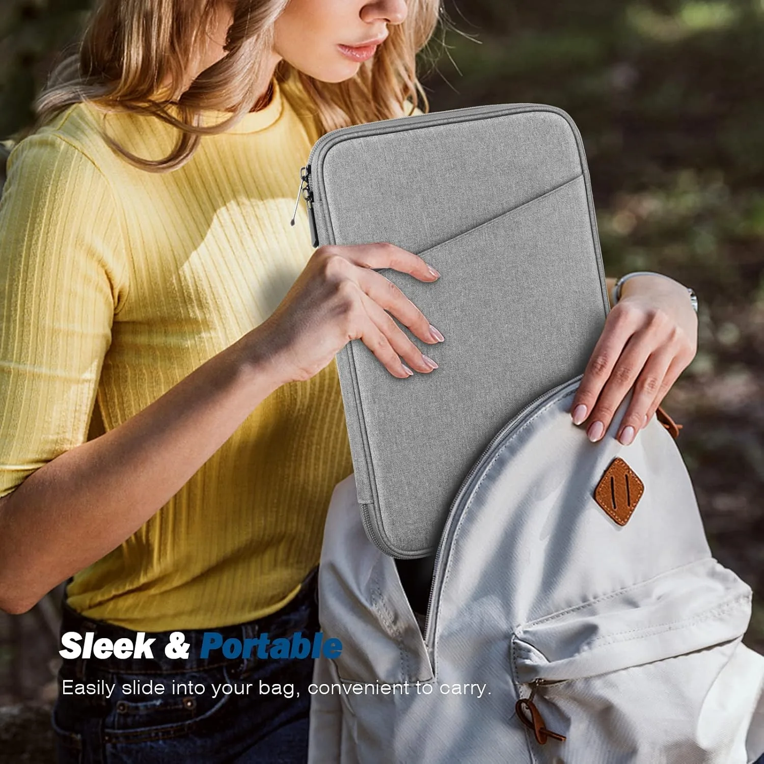 MoKo 9-11 Inch Tablet Sleeve Bag Carrying Case with Accessory Pocket