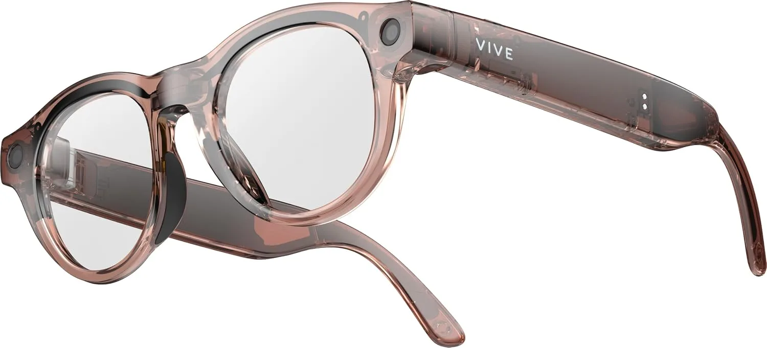HTC Vive Eagle AI Glasses – Pantos Clear Lens, Clear Brown