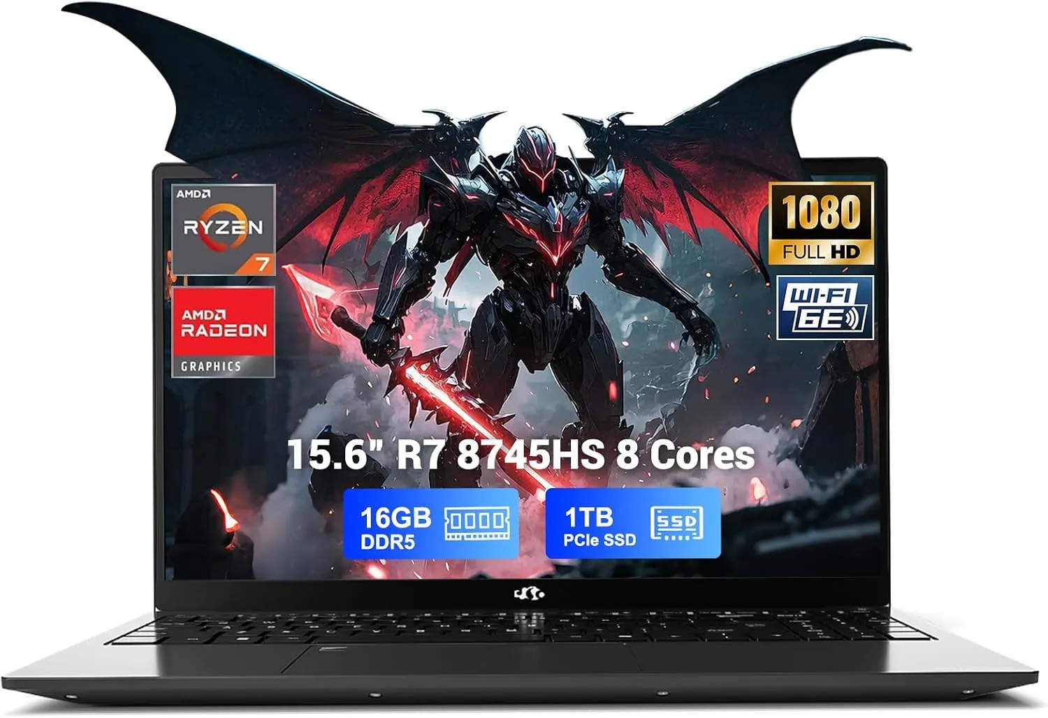 NIMO 15.6" AI Creator Laptop, 8-Core AMD Ryzen 7 8745HS 16GB RAM 1TB SSD