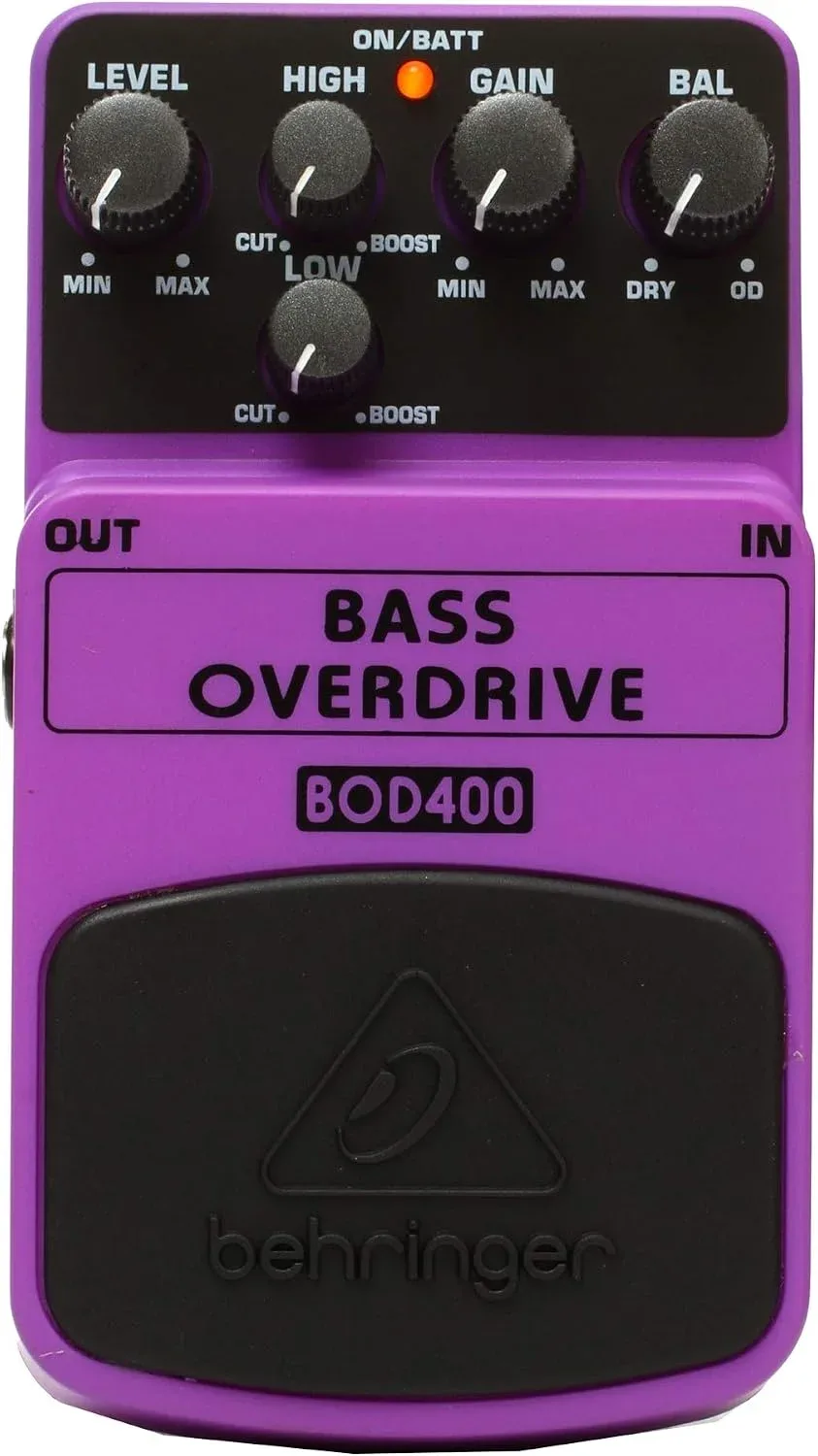 Pedal de efectos Behringer Bass Overdrive Bod400 para bajo
