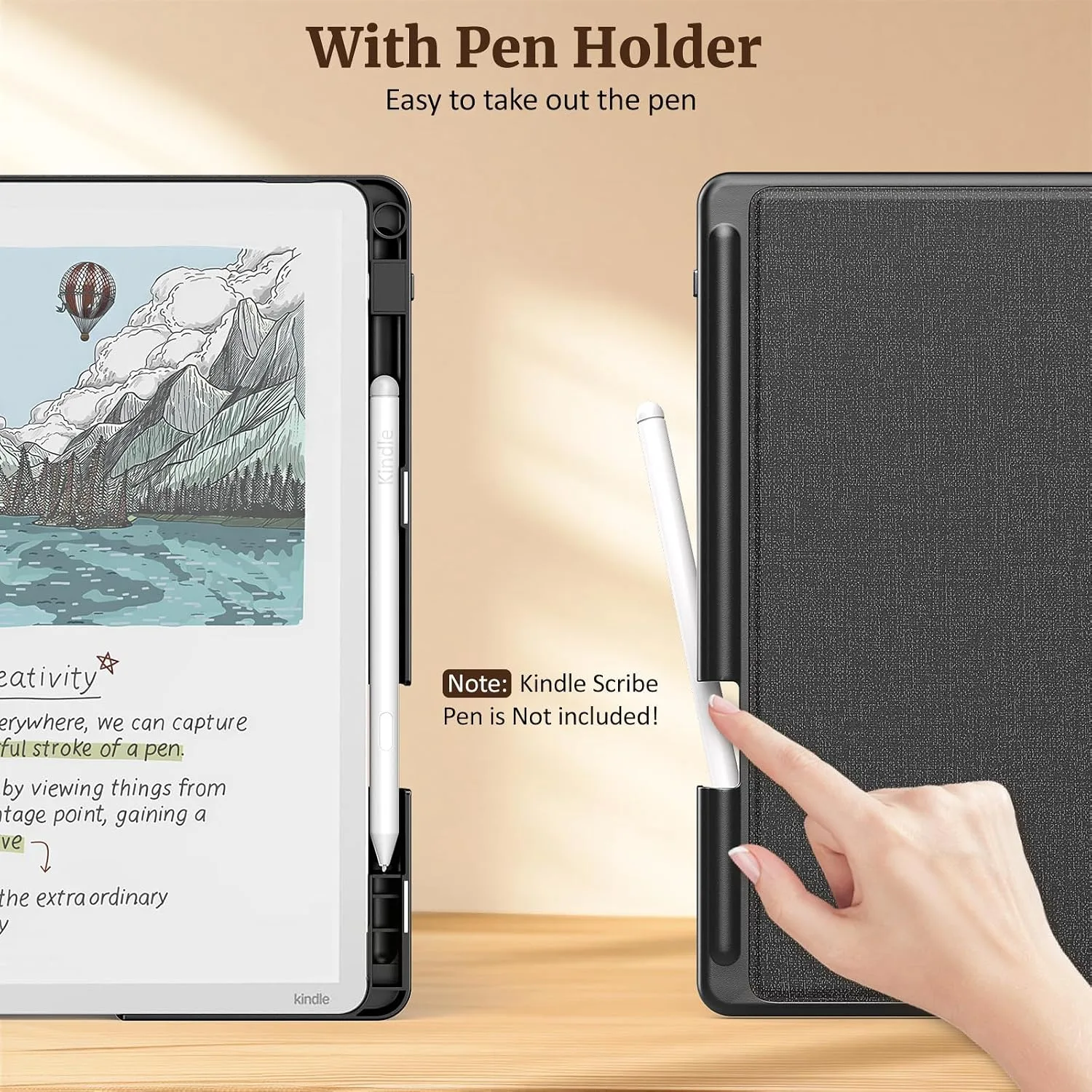 MoKo Stand Case for 11" Kindle Scribe 2025 3rd Generation, Dual Color