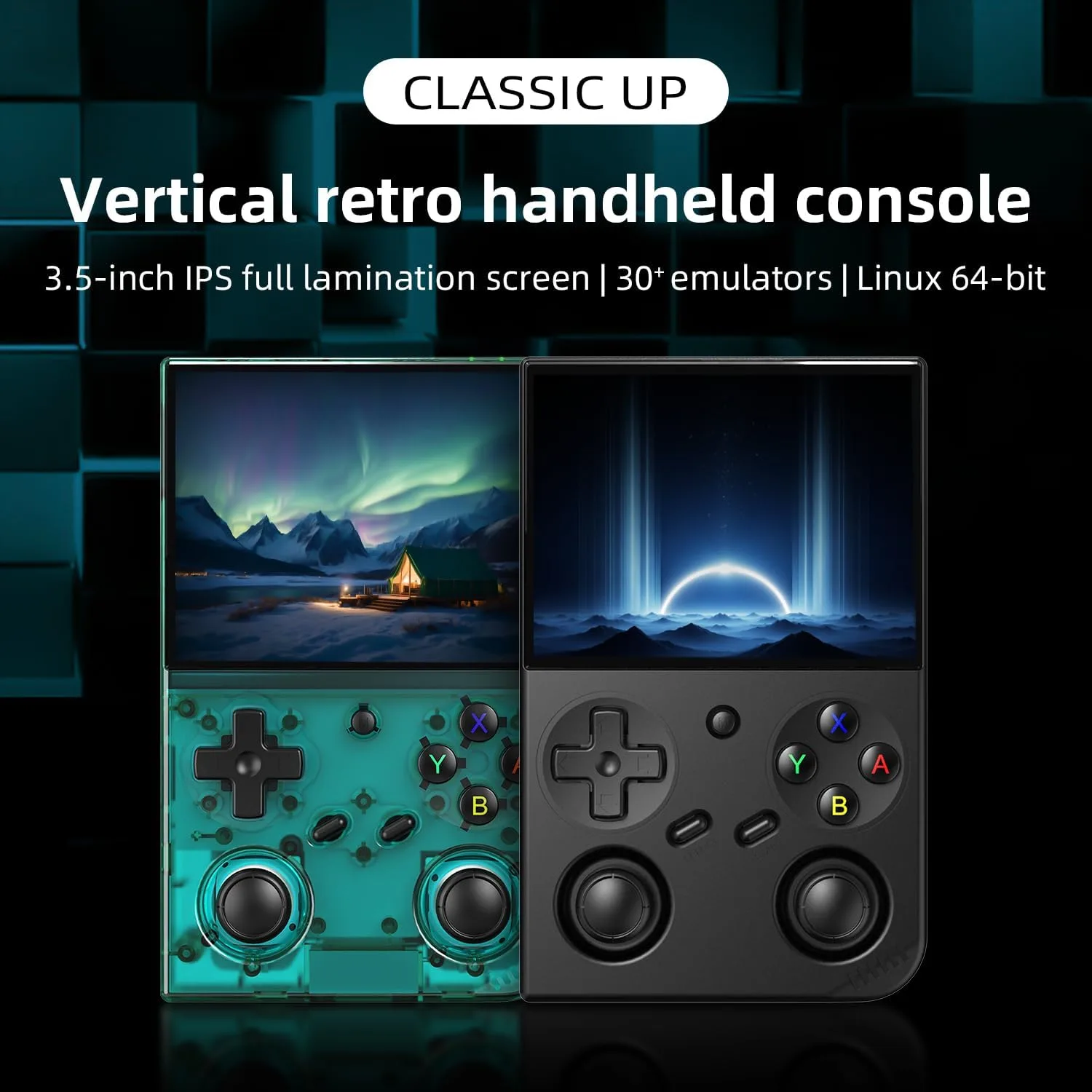Retro Handheld Game Console,Portable Game with 3.5 Inch IPS Screen,with 64G TF Card Pre-Installed 4353 Games Supports 5G WiFi Bluetooth HDMI and TV Output