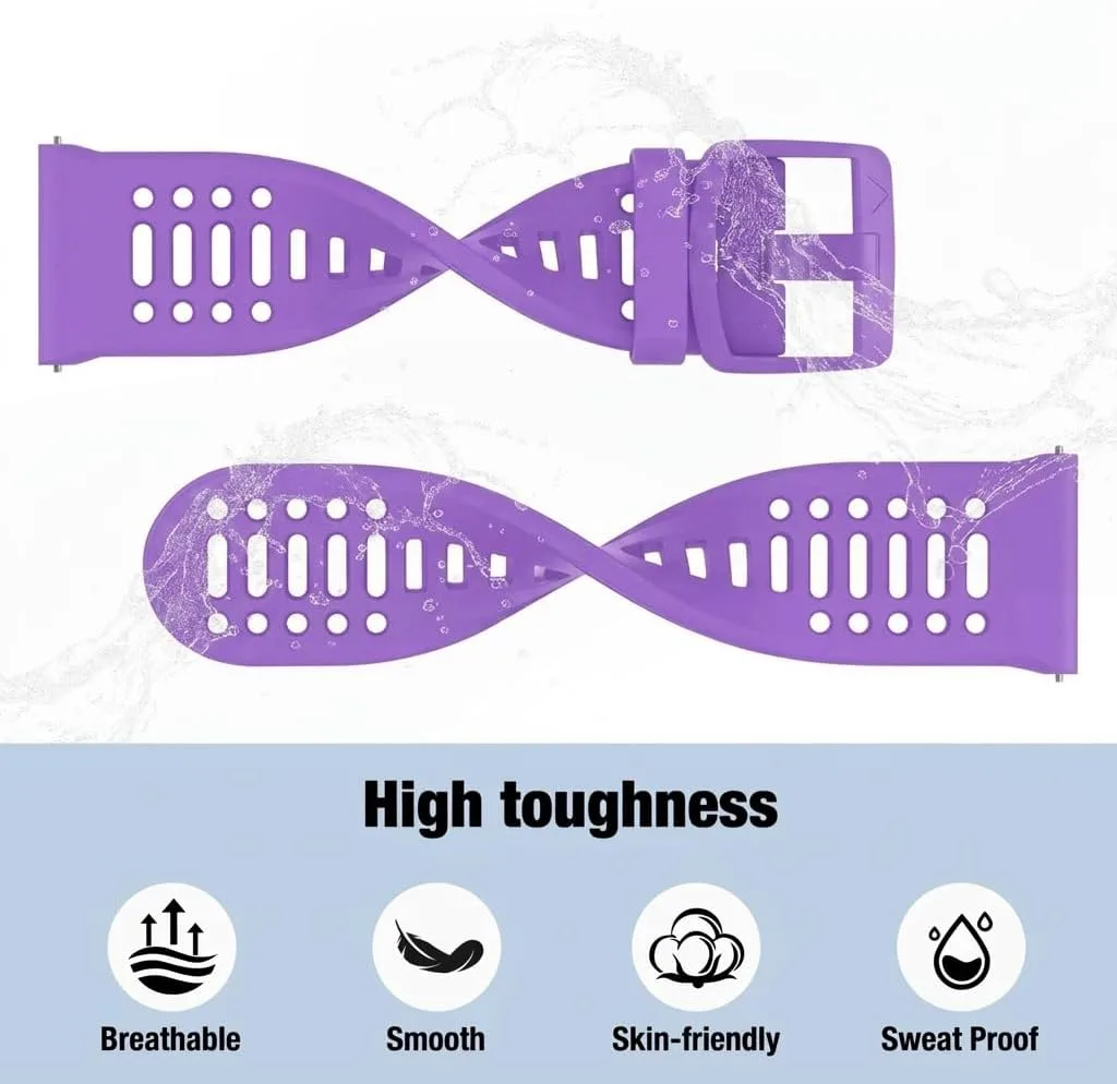 Watch Band for Coros PACE 2/APEX 2/APEX 42mm, 20mm Quick Release Silicone Replacement Band