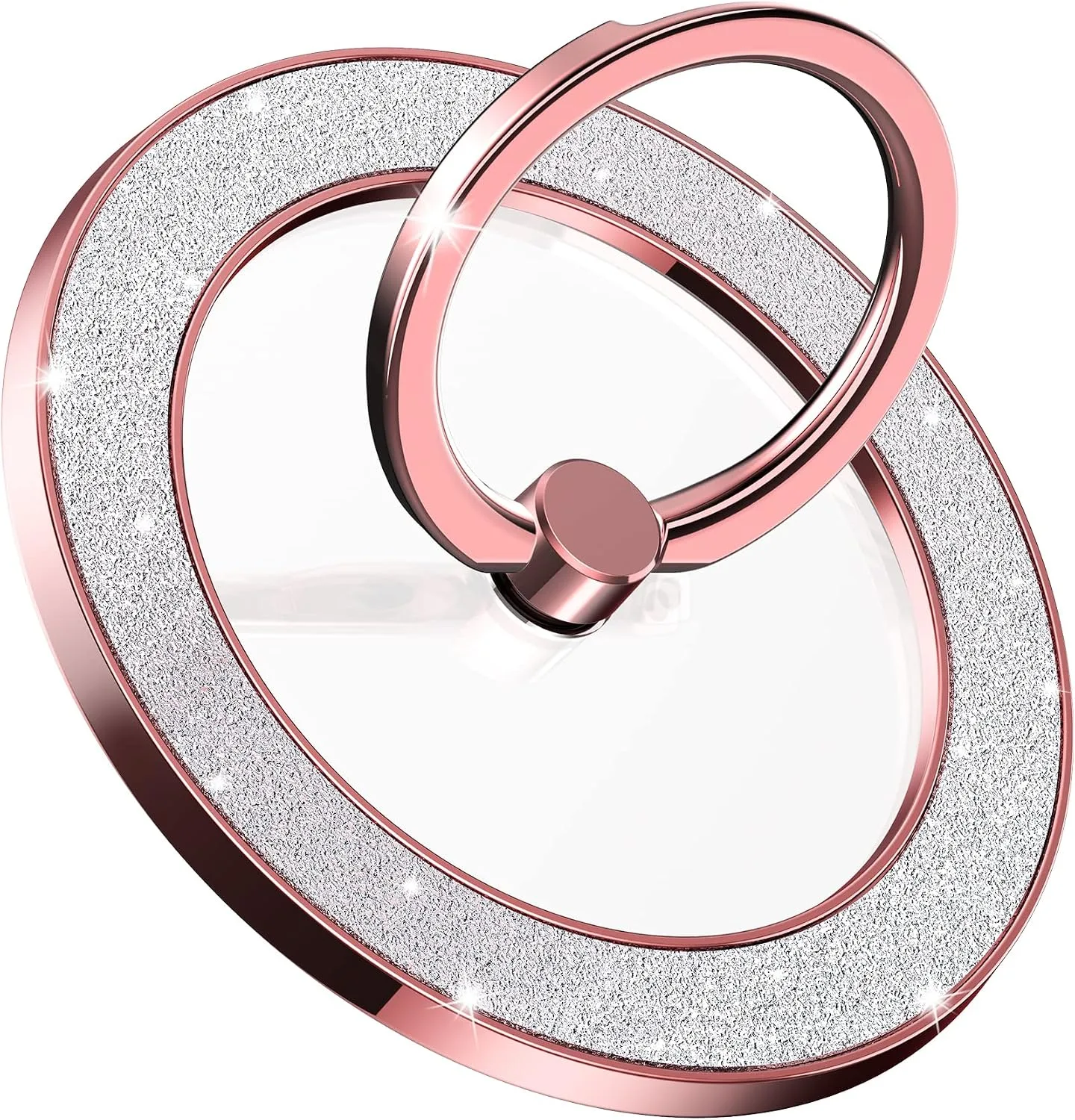 Pikabo Magnetic Phone Ring Holder for MagSafe, Glitter Phone Grip Stand