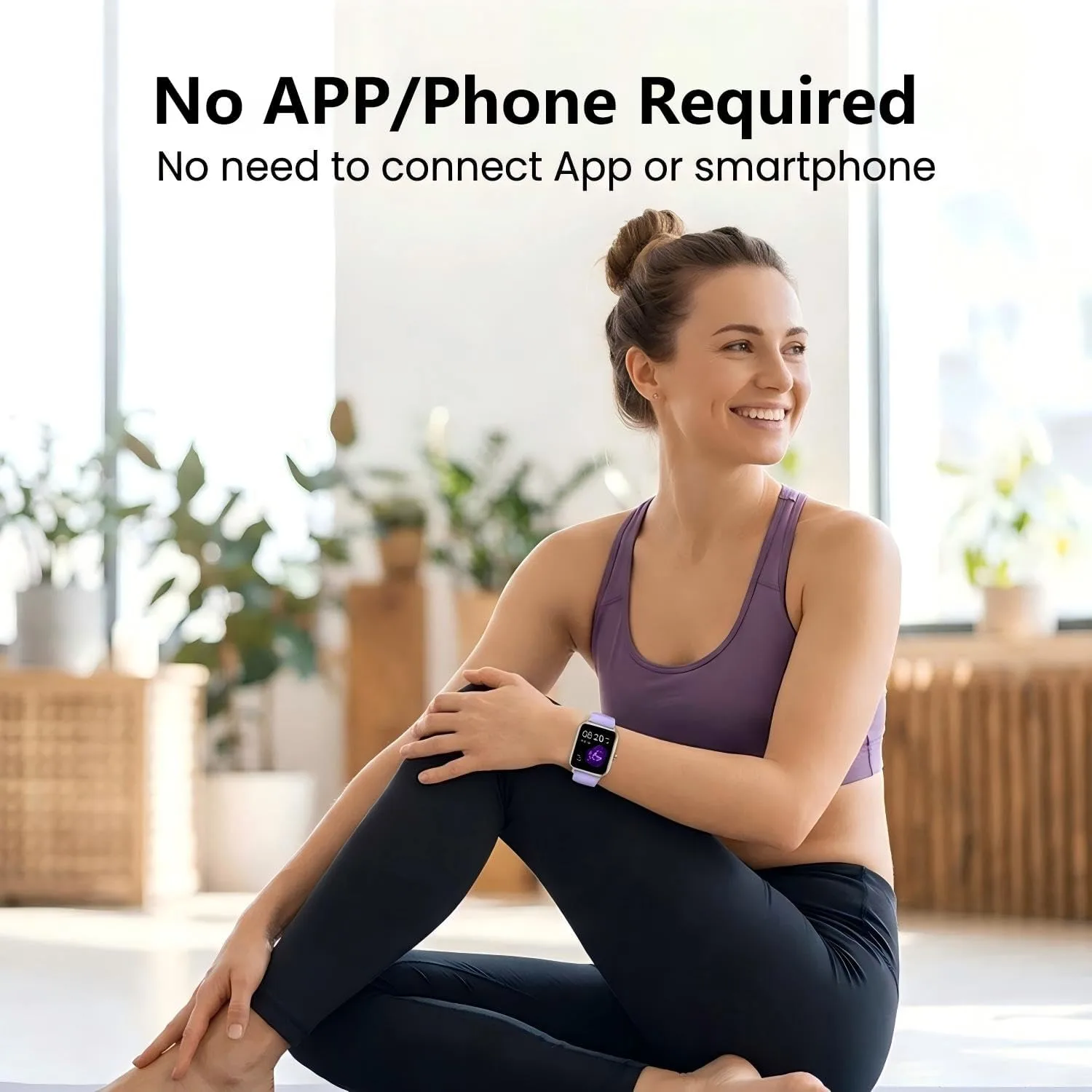 Smart Watch Fitness Tracker No APP No Phone Needed, Step Counter Watch