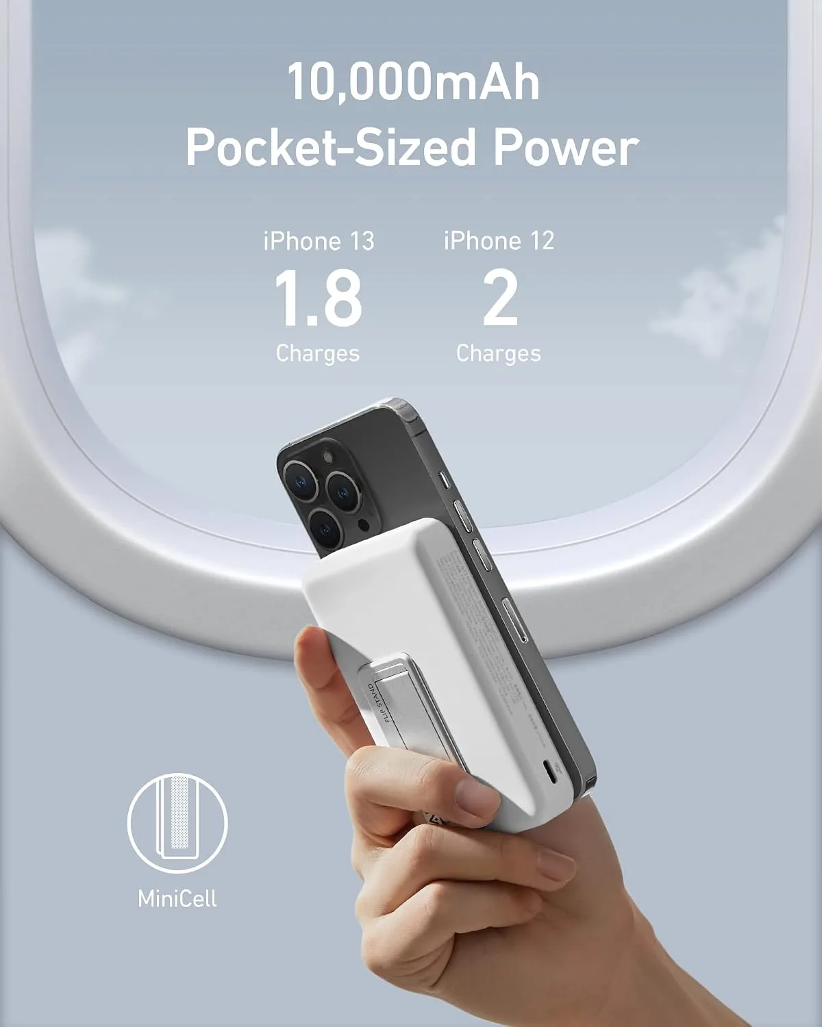 Anker 633 Magnetic Power Bank with Stand, 10,000mAh Portable Charger