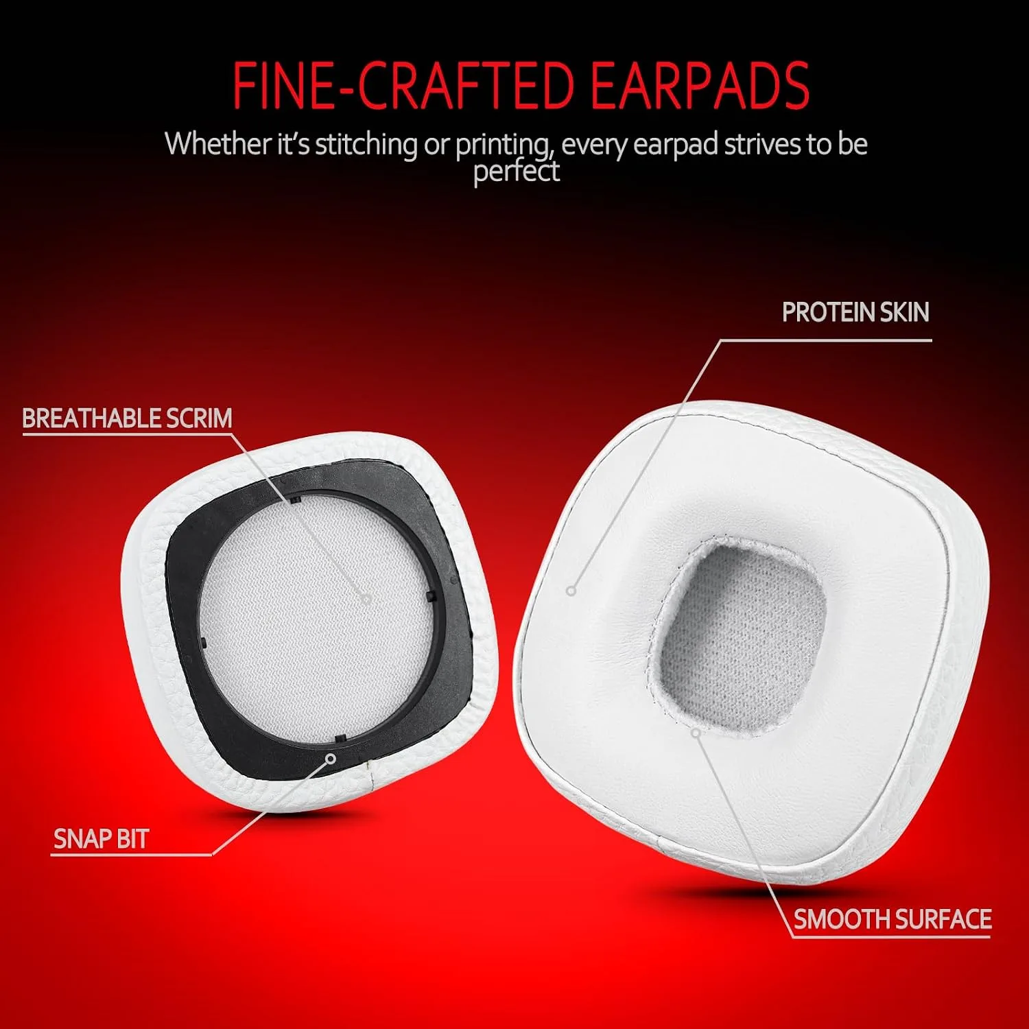 Krone Kalpasmos Marshall Major III/IV Replacement Ear Pads, Leather, White