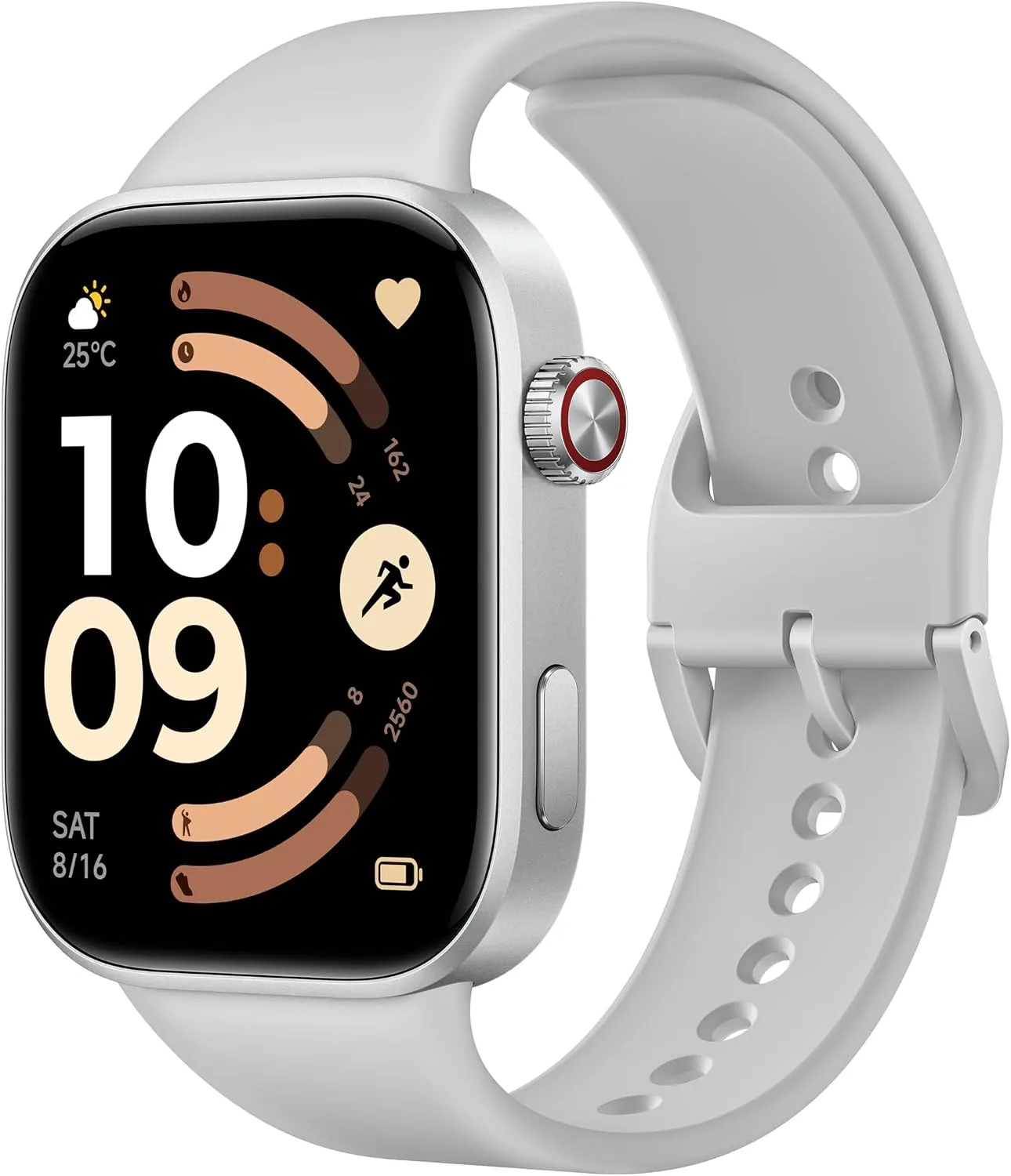 XIAOMI Redmi Watch 6 Smart Watch, 2.07'' AMOLED Display, GPS, Heart Rate/Sleep/Stress Tracking, 150+ Sports Modes, 24-Day Battery Life, 5ATM, for Android & iOS, Silver