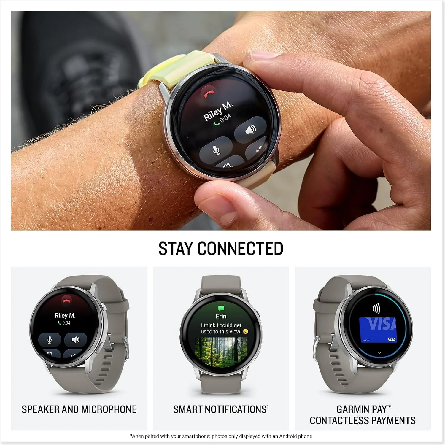Garmin Venu 4 Health Fitness GPS Smartwatch 45mm AMOLED Bundle
