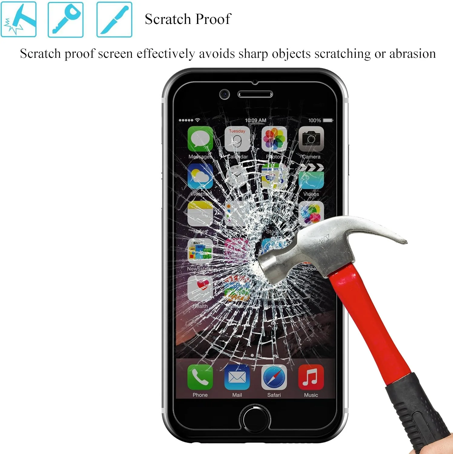 Ailun 3 Pack Privacy Screen Protector iPhone SE 2020/2022, iPhone 8/7/6/6s