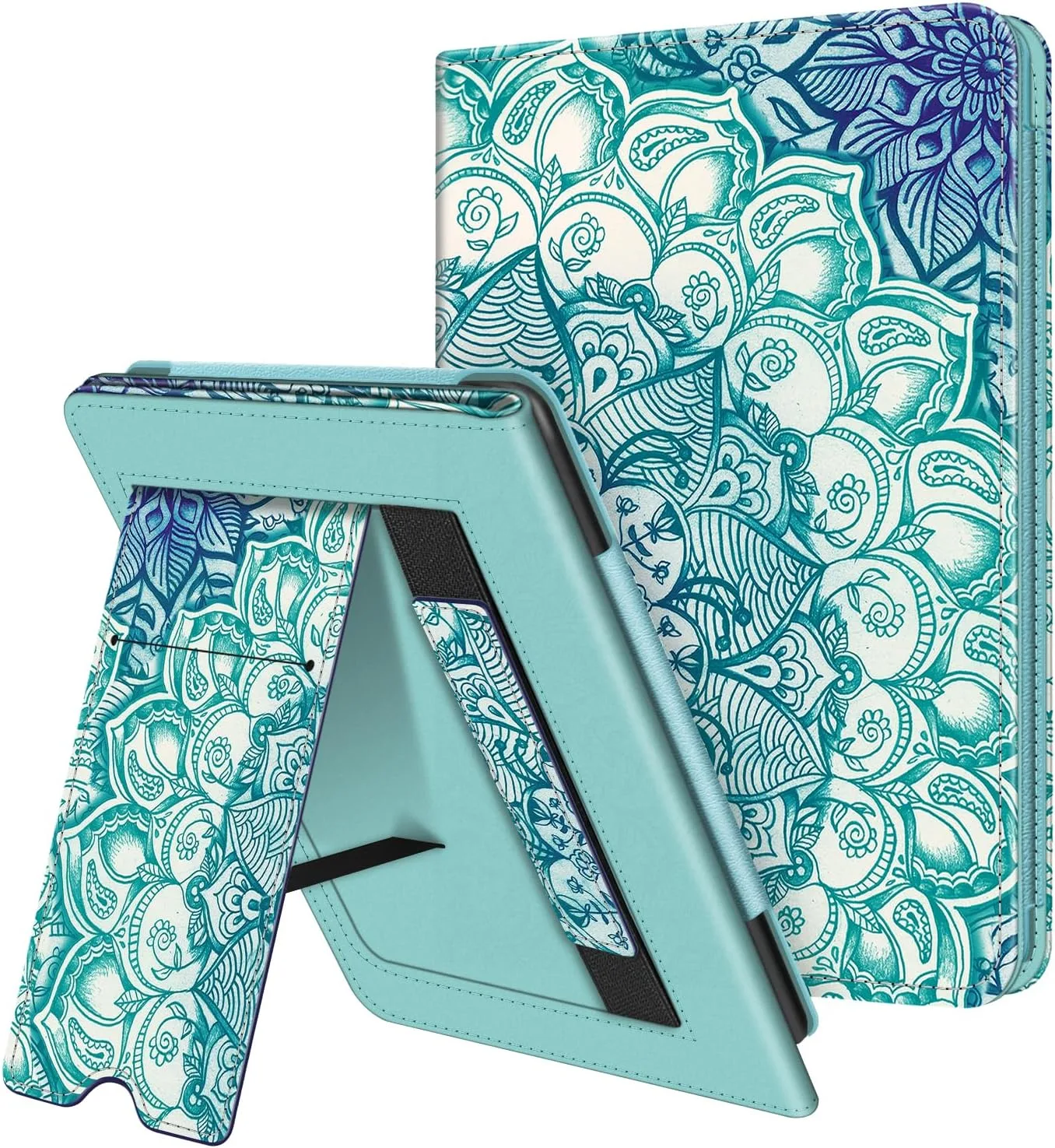 Fintie Stand Case for 6" Kindle Paperwhite 10th Gen 2018, Emerald Illusions