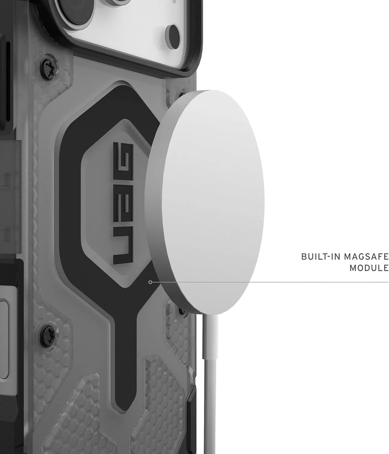 UAG Pathfinder Clear for iPhone 18 Pro Max Case/17 Pro Max, Ash/Black