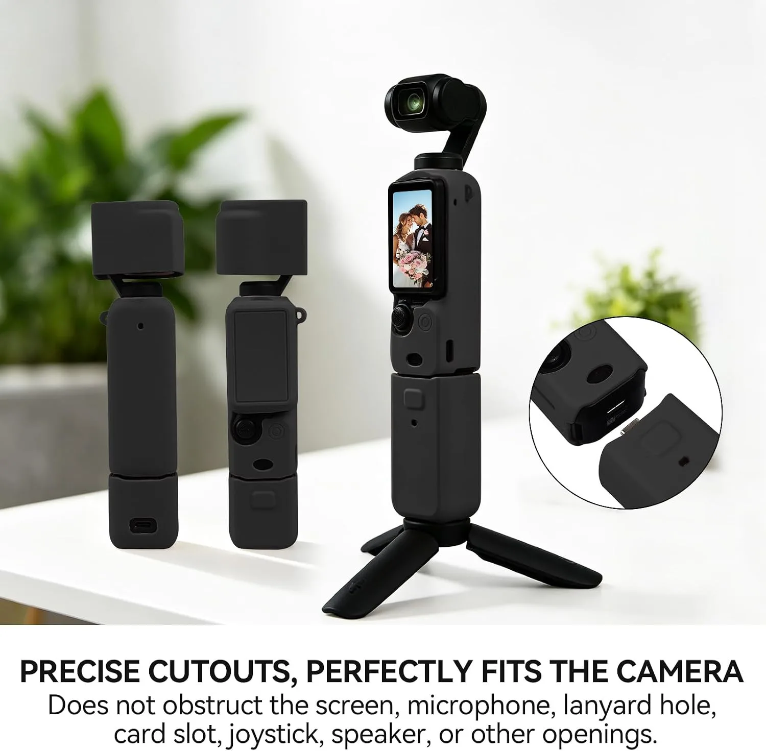 Protective Case for DJI Osmo Pocket 3/Xtra Muse Camera(Black)