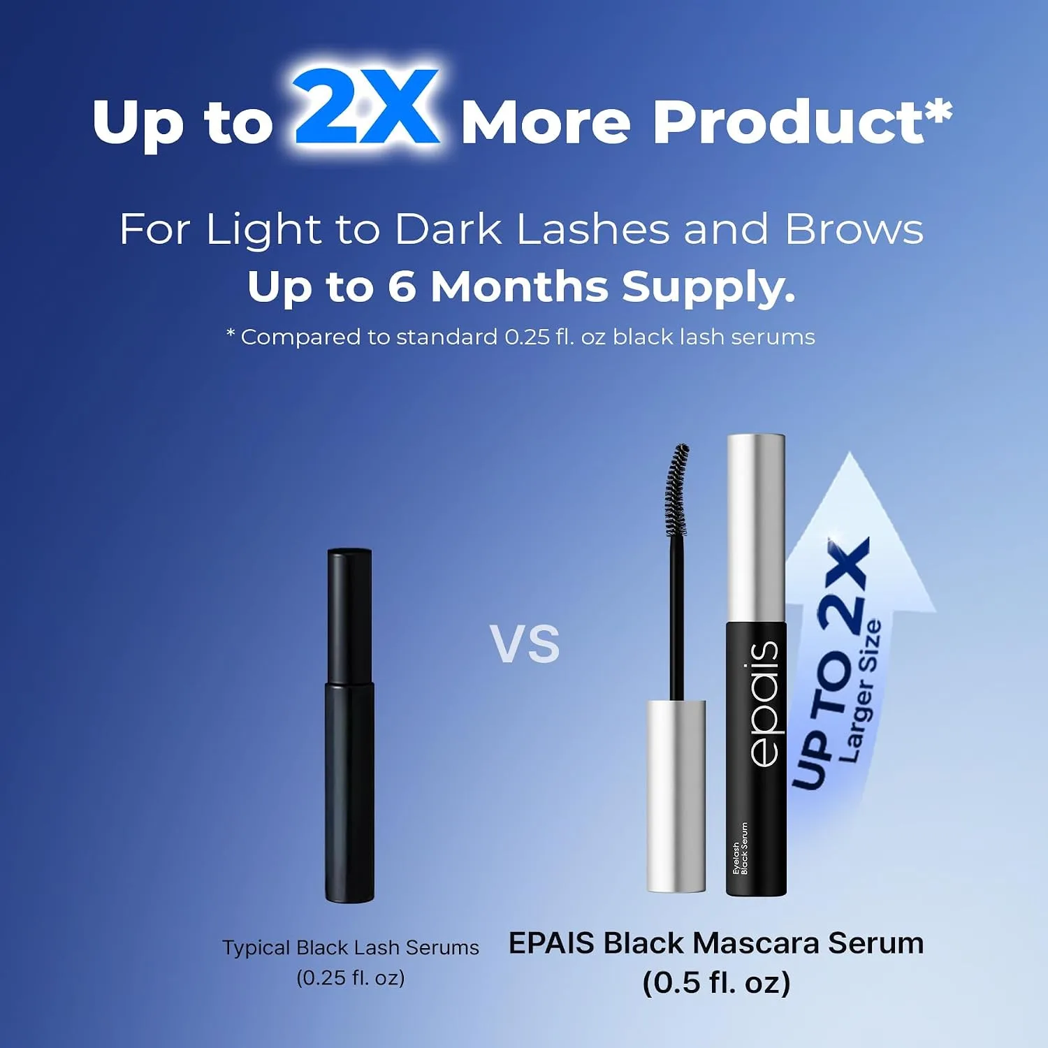 Epais Eyelash Black Tinted Serum, 2-in-1 Lash Growth Enhancer and Tinting Treatment, 7 Peptides and Biotin Formula for Longer Thicker Lashes, Charcoal-Based Black Food Complex, Korean Lash Care